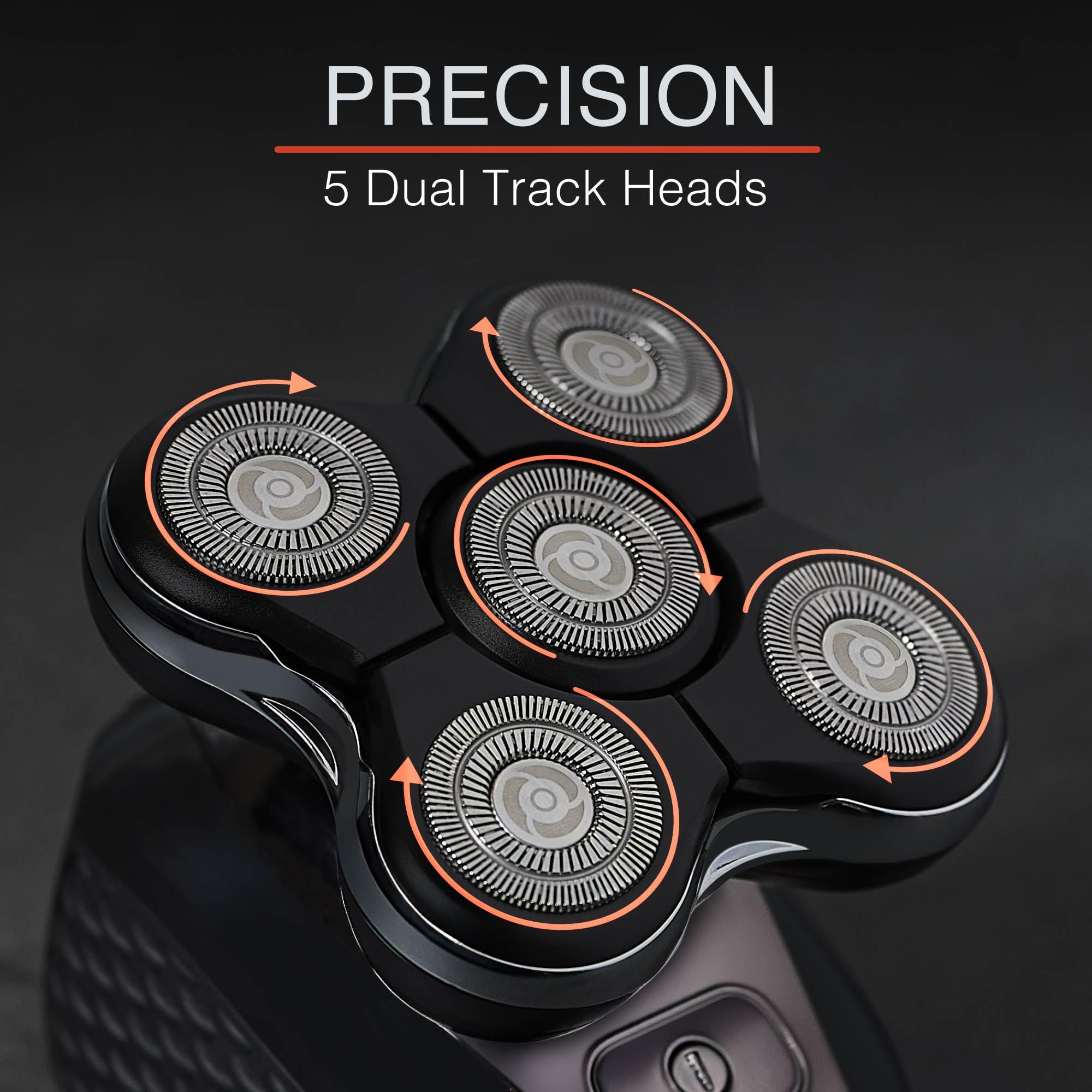 Remington Balder Pro Electric Razor for Head XR7000A - Premier Wet/Dry Bald Head Shaver, Flex Blades for a Close Shave, Cordless Rechargeable, Effortless Head Shaving with Precision Dual Track Heads