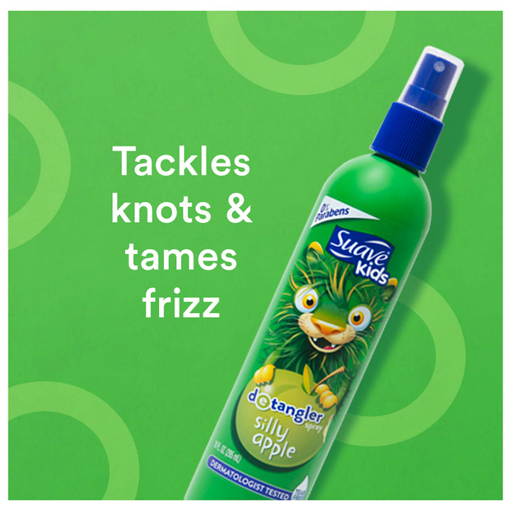 Suave Kids Detangler Spray, Apple 10 oz (Pack of 6)