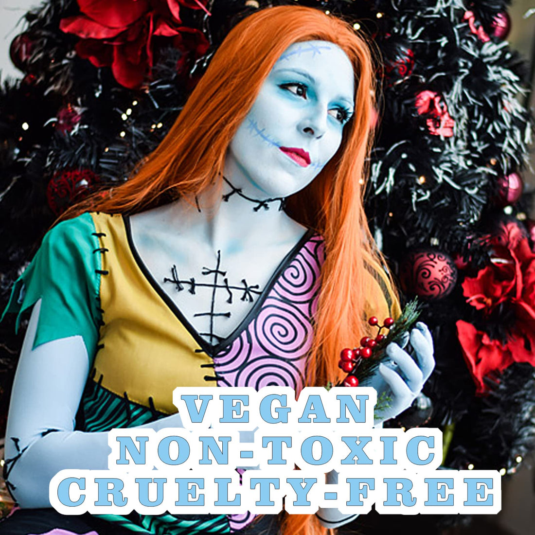 MEICOLY Light Blue Face Body Paint,1.05oz Water Based Washable Pale Baby Blue Face Paint Sadness,Face Painting for Sally Avatar Scary Corpse Bride Halloween SFX Cosplay Makeup