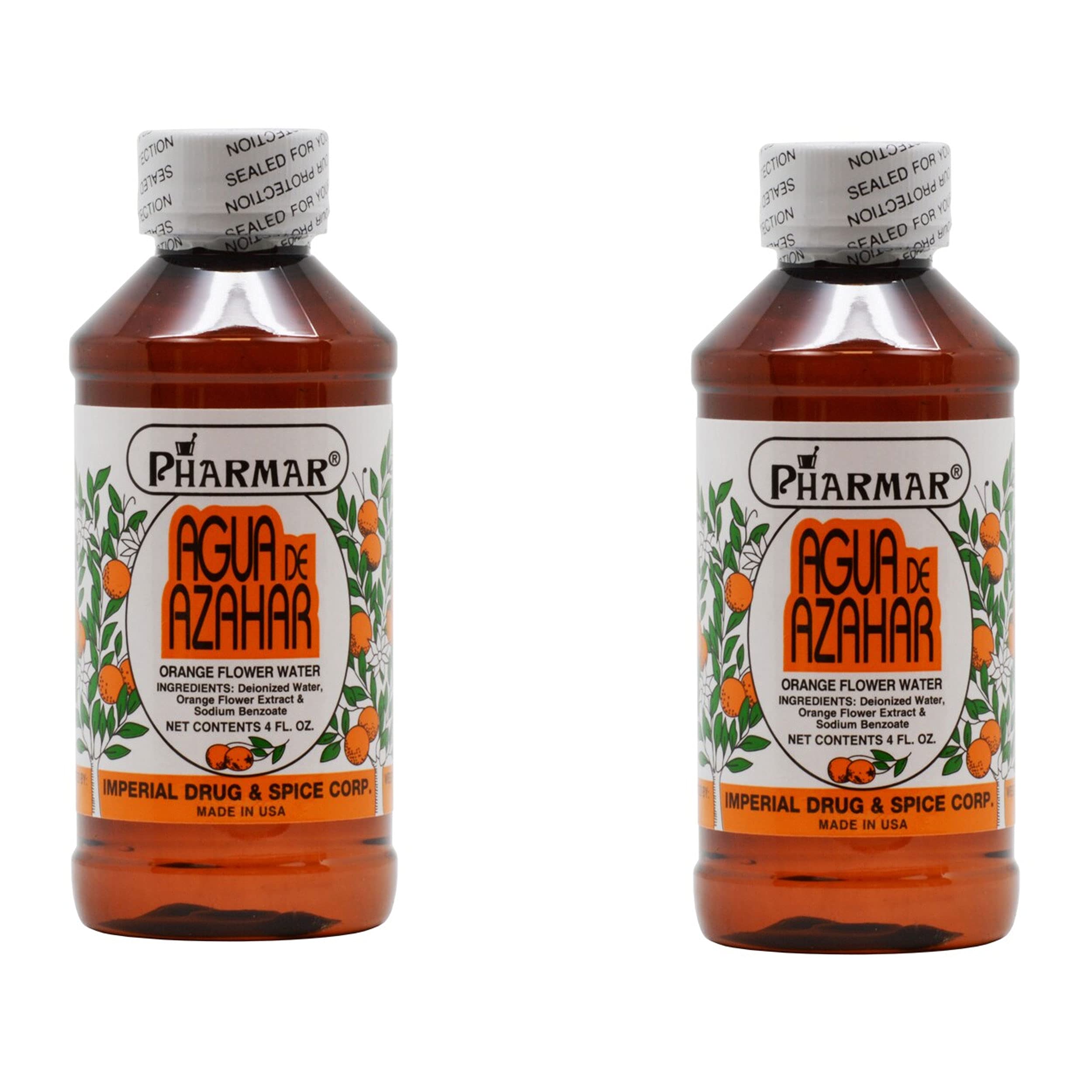 Agua De Azahar 4 Oz. Orange Flower-Blossom Water 2-PACK