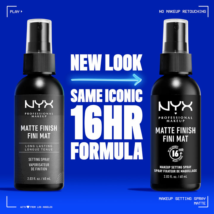 Nyx Professional Makeup Long Lasting Makeup Setting Spray, Matte Finish, 60ml