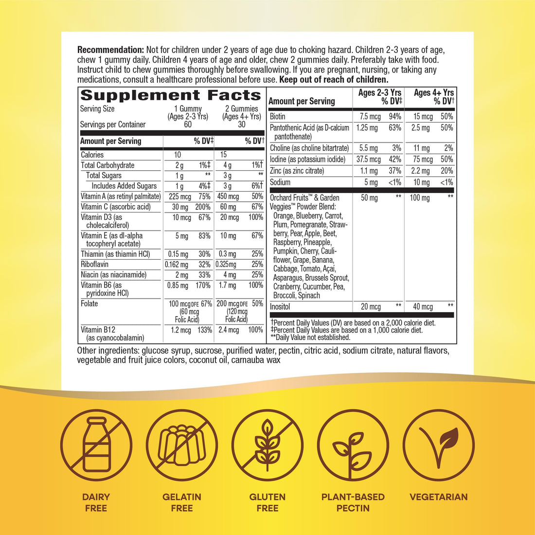 Nature's Way Alive! Premium Kids Multivitamin Gummy - Children's Multivitamin - Supports Bone, Eye & Immune Health* - With Vitamin B12, Biotin & Folic Acid - Gluten Free - 60 Gummies