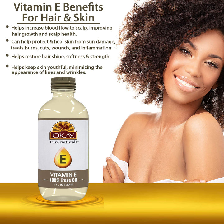 Okay 100% Pure Oil, Vitamin E, 1 Ounce