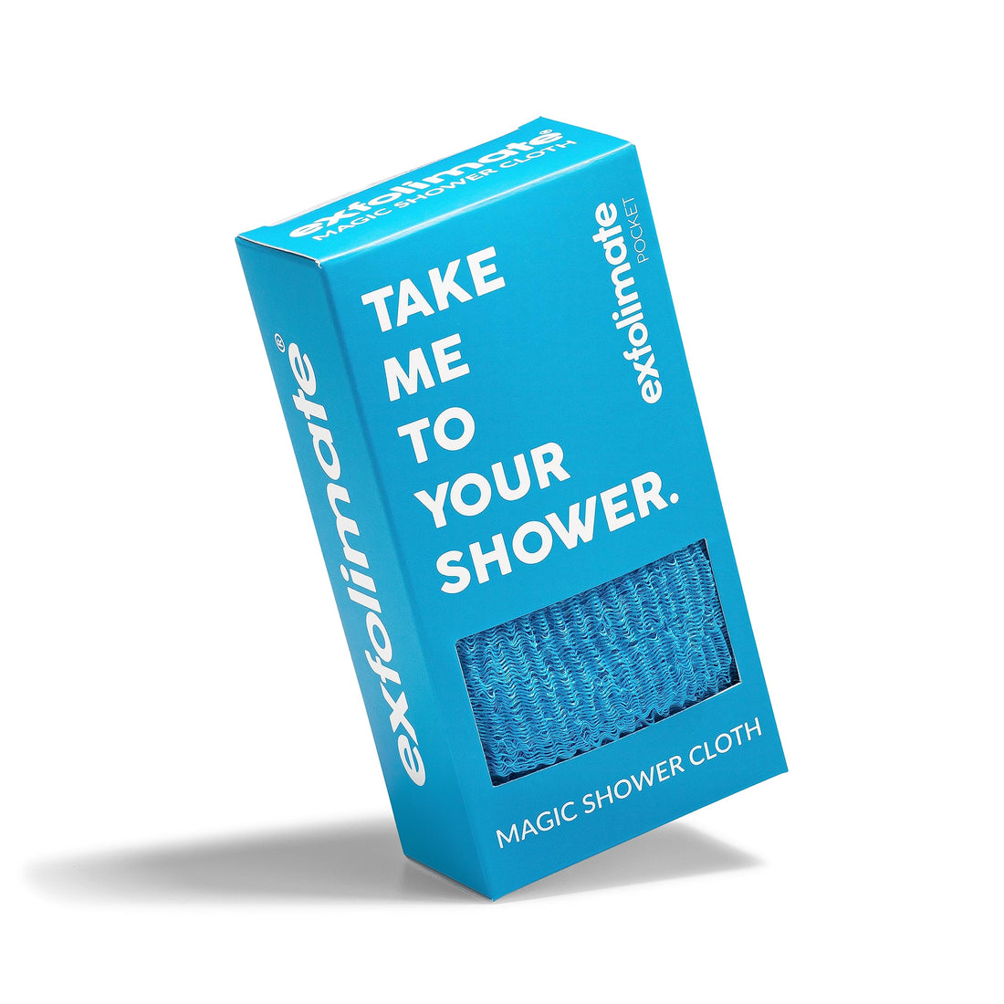 ExfoliMATE | Magic Exfoliating Shower Cloth Gently Removes Dead Skin for a Youthful Clear Complexion (aqua pocket 2.0)