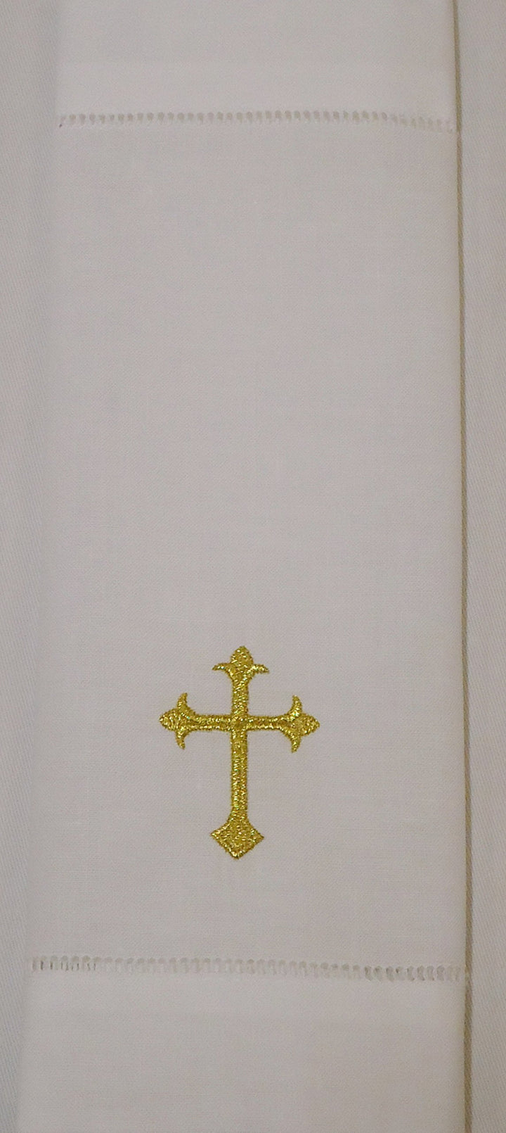 Baby Baptism Cloth with Gold Cross
