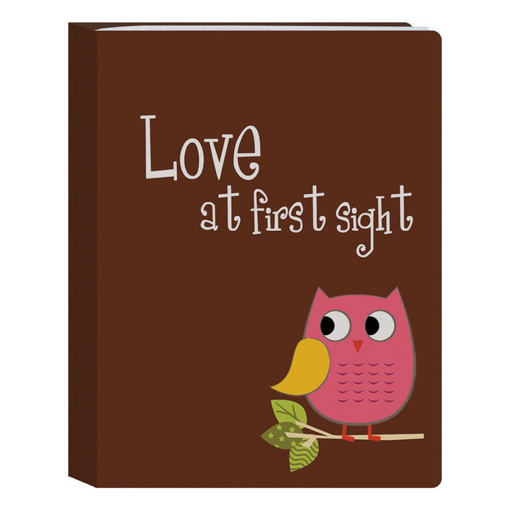 Pioneer Photo Albums I-46B/O 36-Pocket Baby Owl Designer Photo Album, Pink