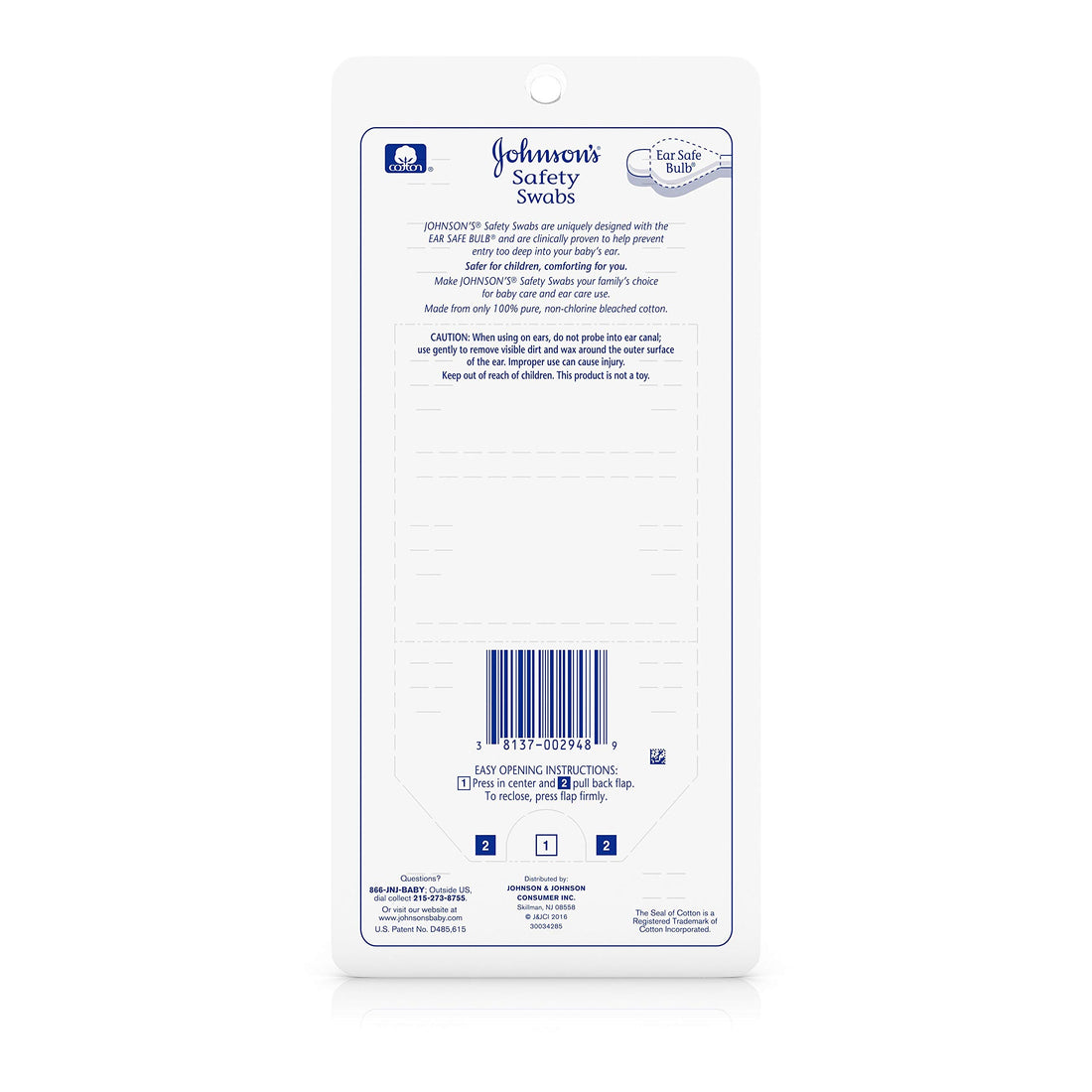 Johnsons Safety Swabs 185 Ct