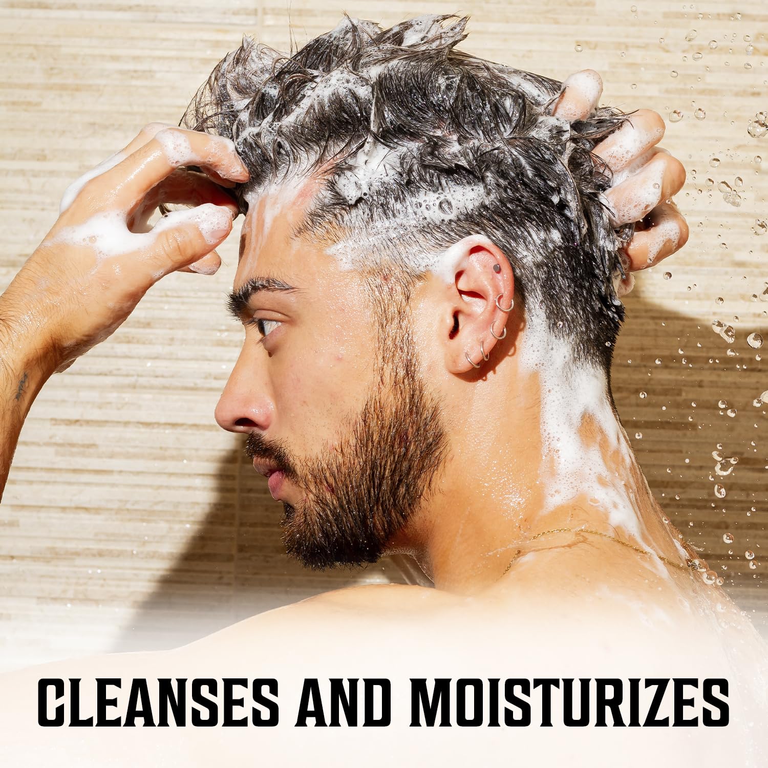 Viking Revolution Palo Santo Mens Shampoo and Conditioner Set with Biotin and Jojoba Oil - Natural Hair Shampoo and Hair Conditioner for Men with Vitamin B5 - Shampoo and Conditioner Set Men (17Oz)