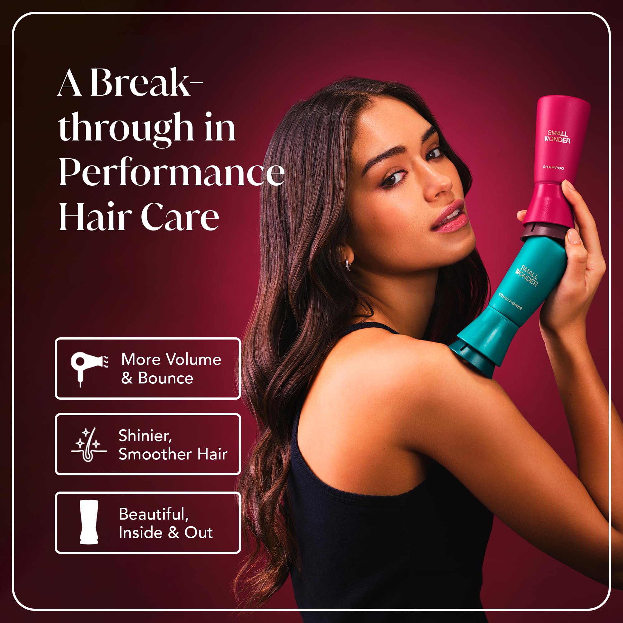 SMALL WONDER Signature Shampoo – 2.5 oz (50-80 Washes) – Sulfate-Free, Paraben-Free, Color-Safe – First-of-a-Kind Powder-to-Creamy-Lather Formula – For Shinier, Smoother Hair