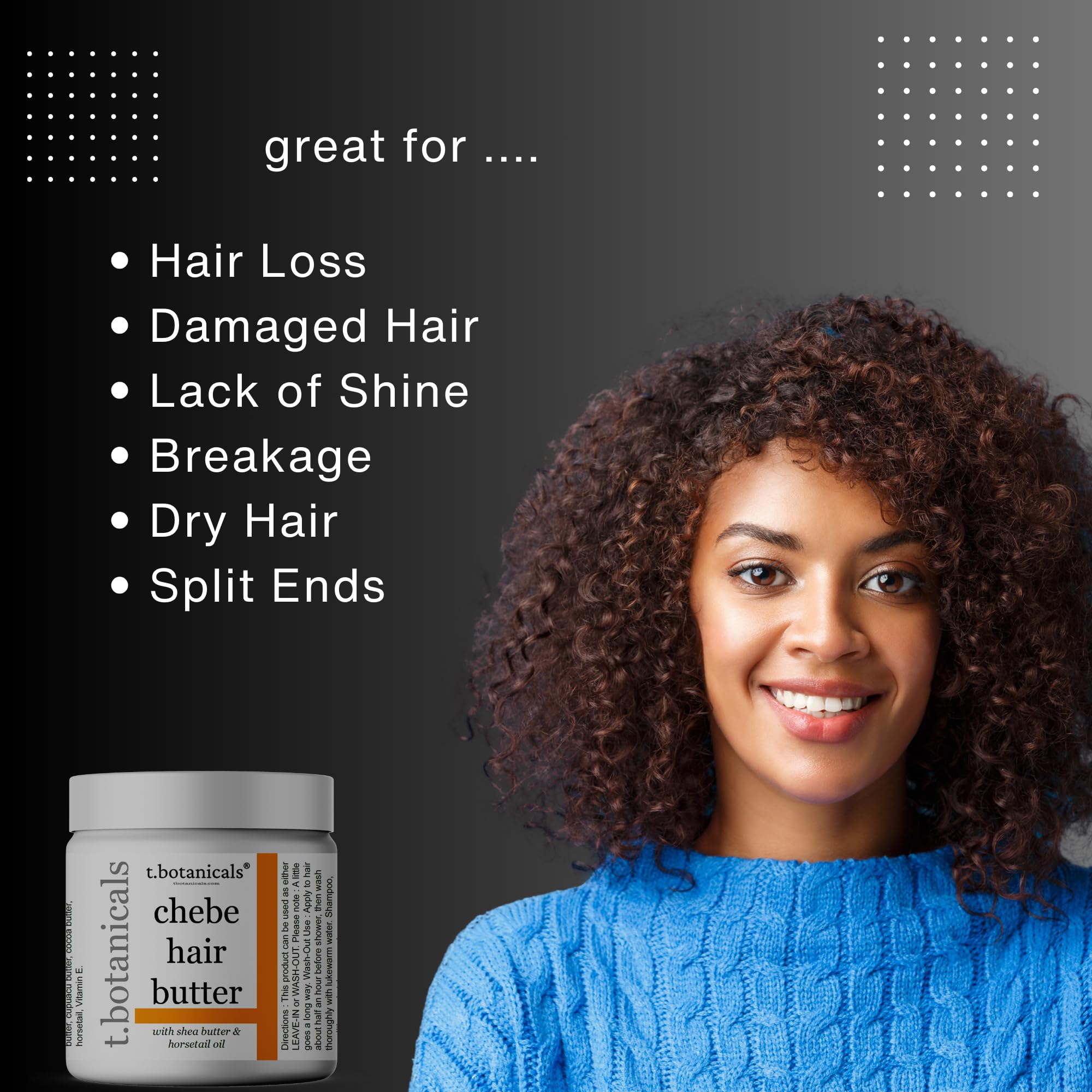 Chebe Butter and Leave In Conditioner Set for Lustrous Locks - Promote Longer, Stronger Hair Growth, Thickening and Eliminate Breakage with Infused Chebe Powder (Lavender, 8 oz each)