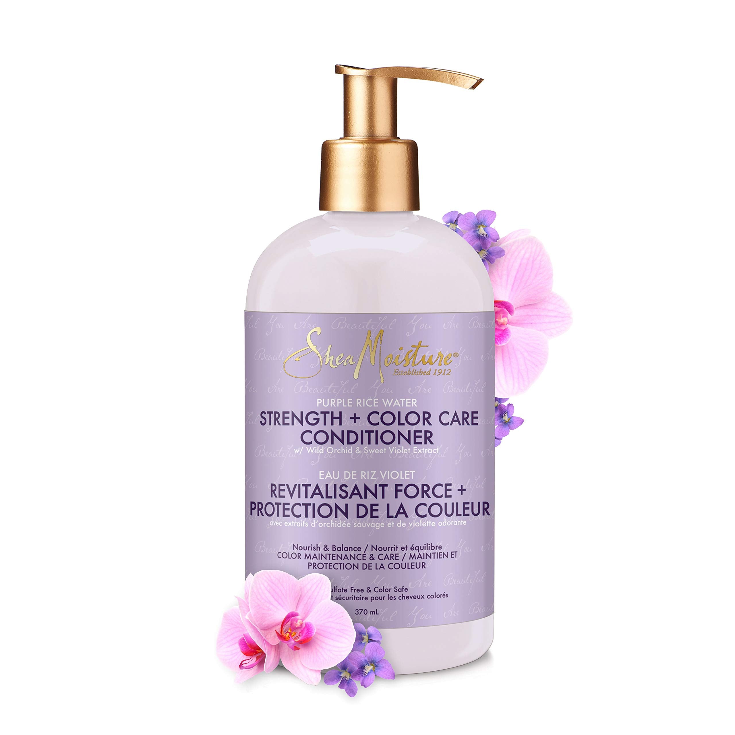 SheaMoisture Strength + Color Care Conditioner Purple Rice Water 13 oz