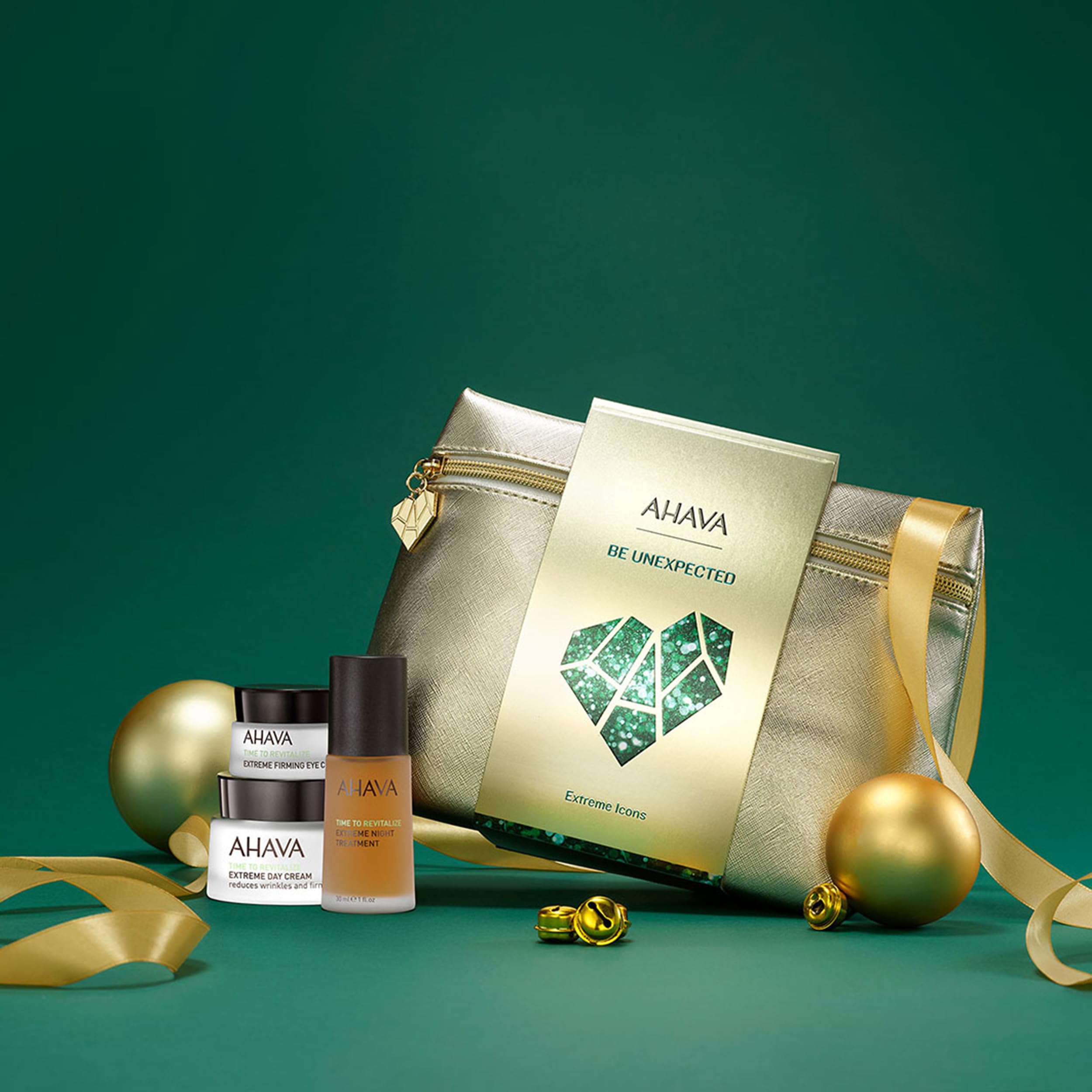 AHAVA Extreme Icons Gift Set - Includes Extreme Night Treatment 1 Fl.Oz, Extreme Day Cream 1.7 Fl.Oz, Extreme Firming Eye Cream 0.5 Fl.Oz, enriched with exclusive Dead Sea mineral blend Osmoter