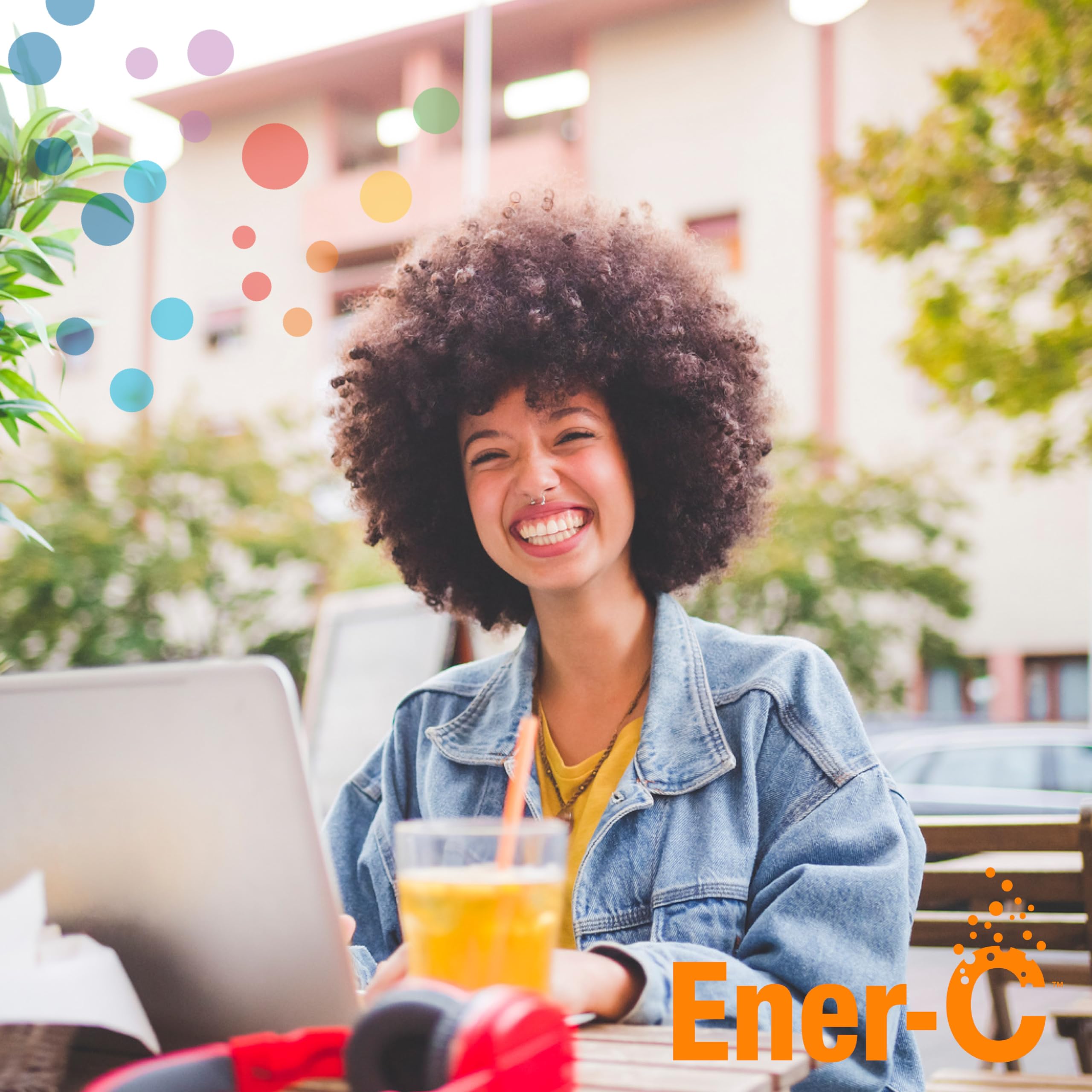 Ener-C Orange Multivitamin Drink Mix Powder Vitamin C 1000mg & Electrolytes with Real Fruit Juice Natural Energy & Immune Support for Women & Men - Non-GMO Vegan & Gluten Free - 30 Count