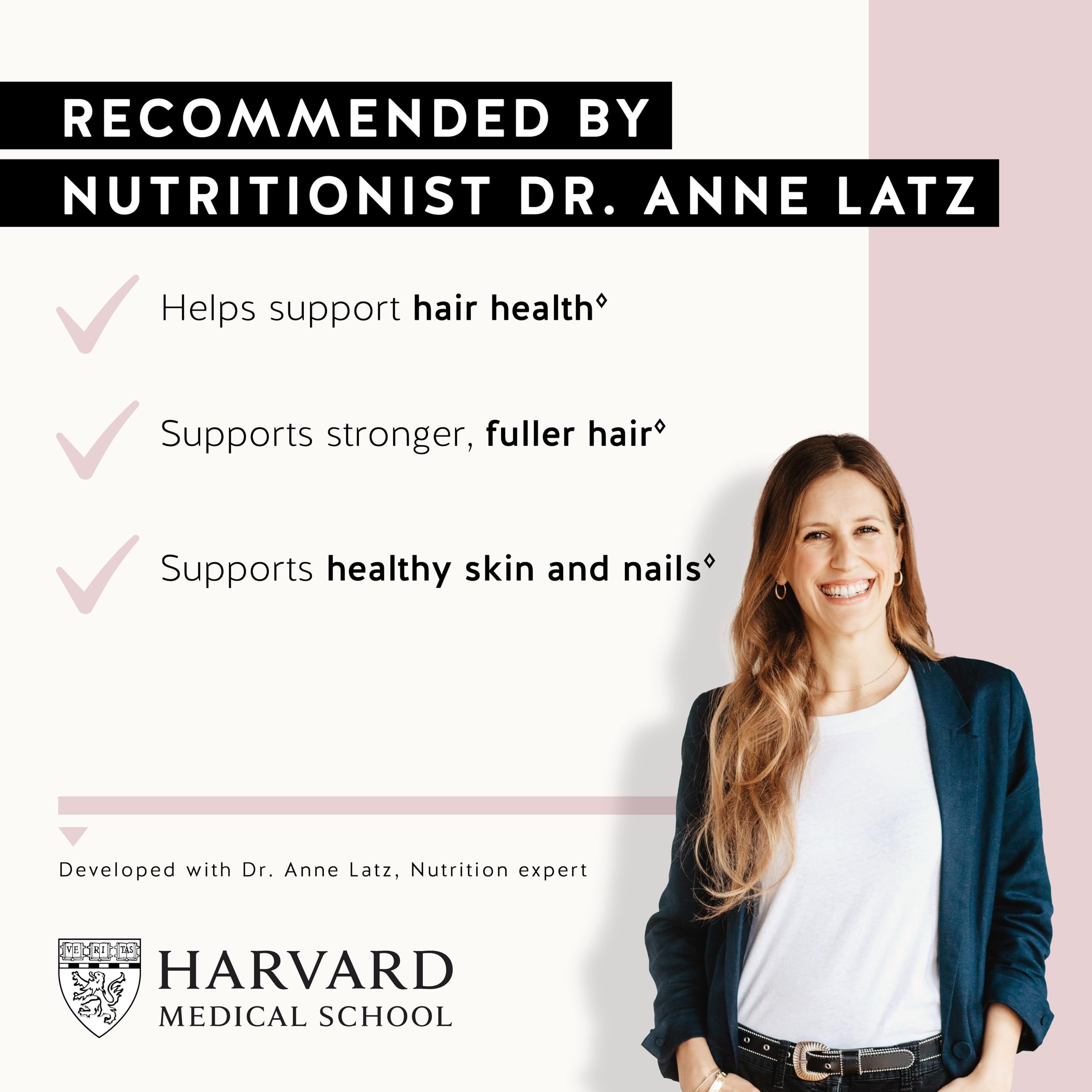 Biotin Gummies for Hair, Skin & Nails. 5,000 mcg High Potency Vegan Vitamins for Faster Hair Growth, Stronger Nails & Healthy Skin. with Vitamins C & E, 90 Gummies