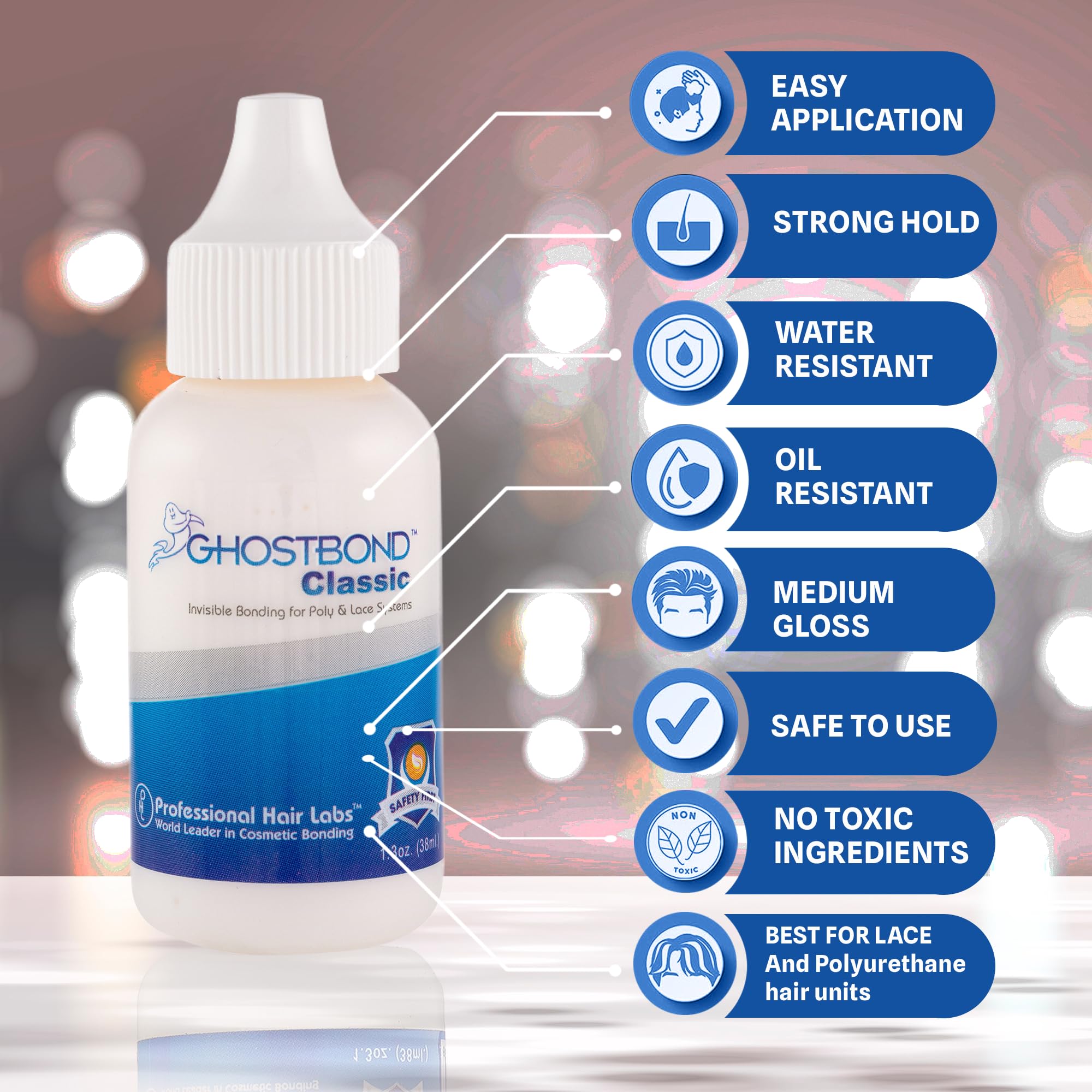 1.3oz : Ghost Bond | Lace Wig Adhesive | Hair Glue (1.3oz)