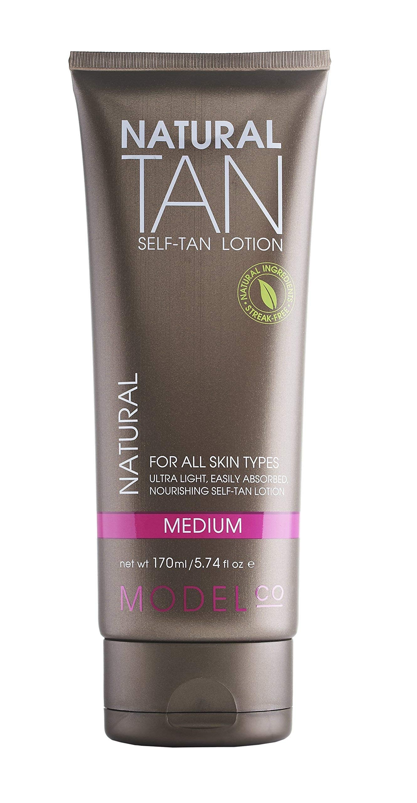ModelCo Natural Tan Self-Tan, Medium, 5.74 fl. oz.