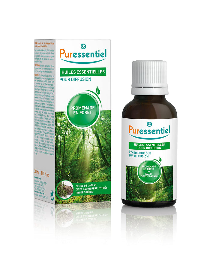 Puressentiel Walk in The Forest Essential Oil Diffusing Blend, Aromatherapy Relief, Calming- 100% Pure & Natural - Therapeutic Grade, Premium & Certified Quality - Made in France – 1.01 fl oz