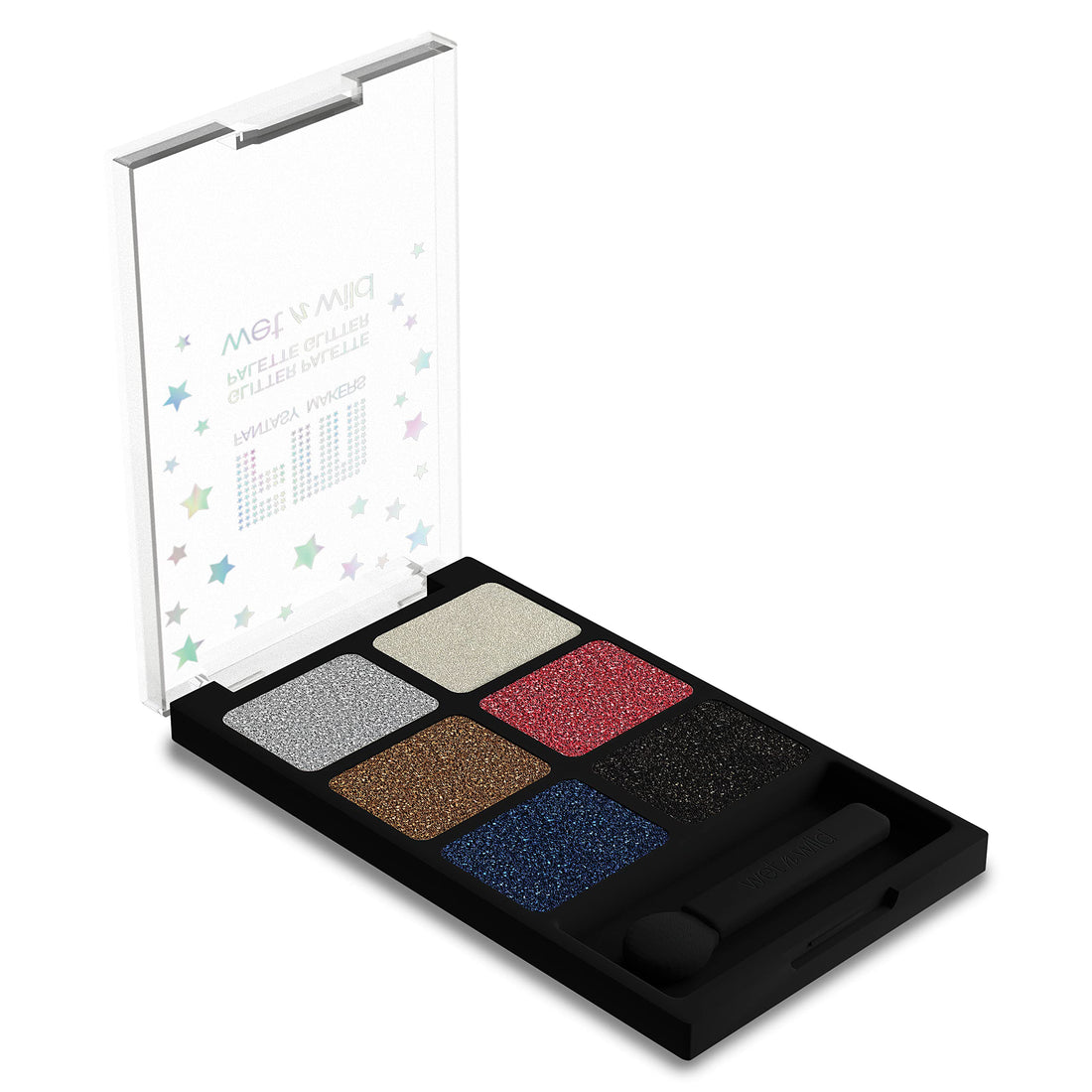 wet n wild Fantasy Makers Glitter Eyeshadow Palette, Long Wearing Shimmering Brilliance, Creamy Texture, 6 Complementary Shades, Cruelty-Free - This Bites