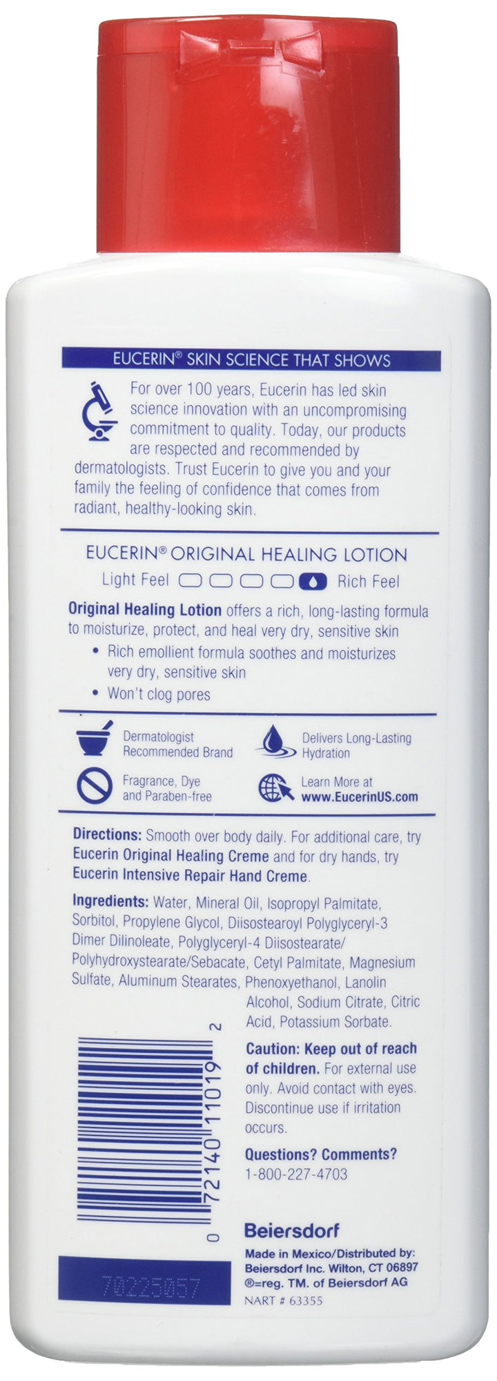 Eucerin Original Moisturizing Body Lotion 8.4 oz