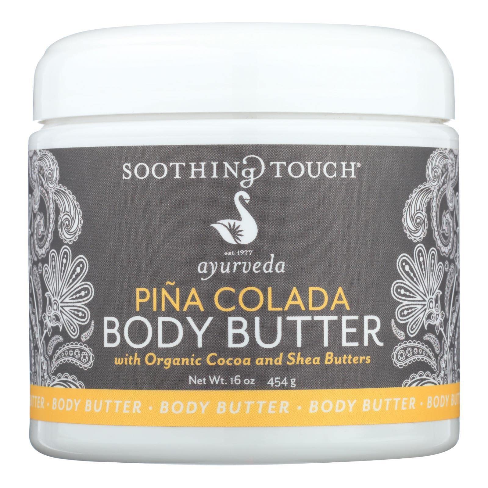 Soothing Touch Pina Colada Body Butter, 16 Oz, Moisturizing, Vegan, Nourishing Formula