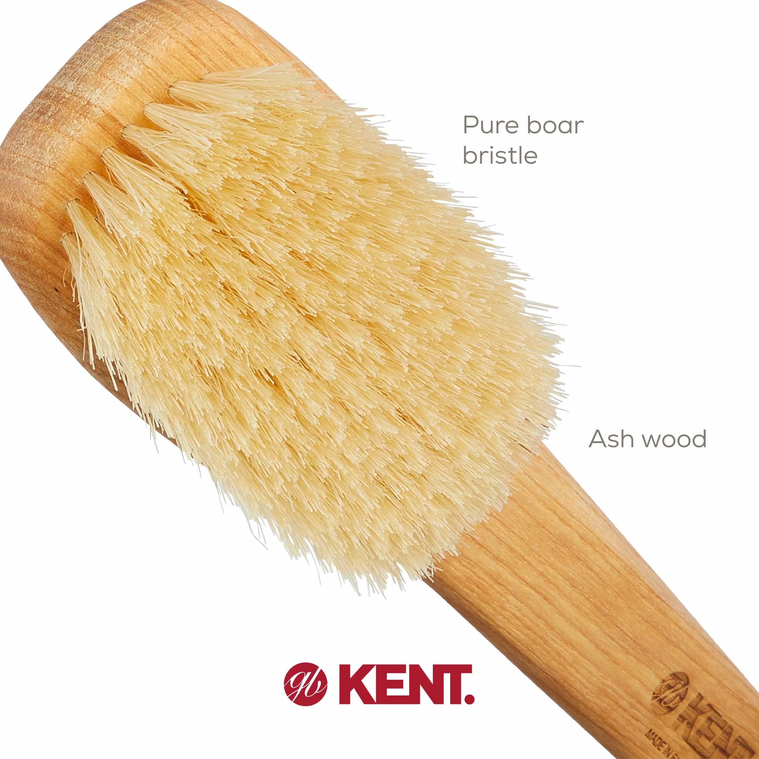 Kent FD5 Pure Beechwood Pure Natural Bristle Bath Bat
