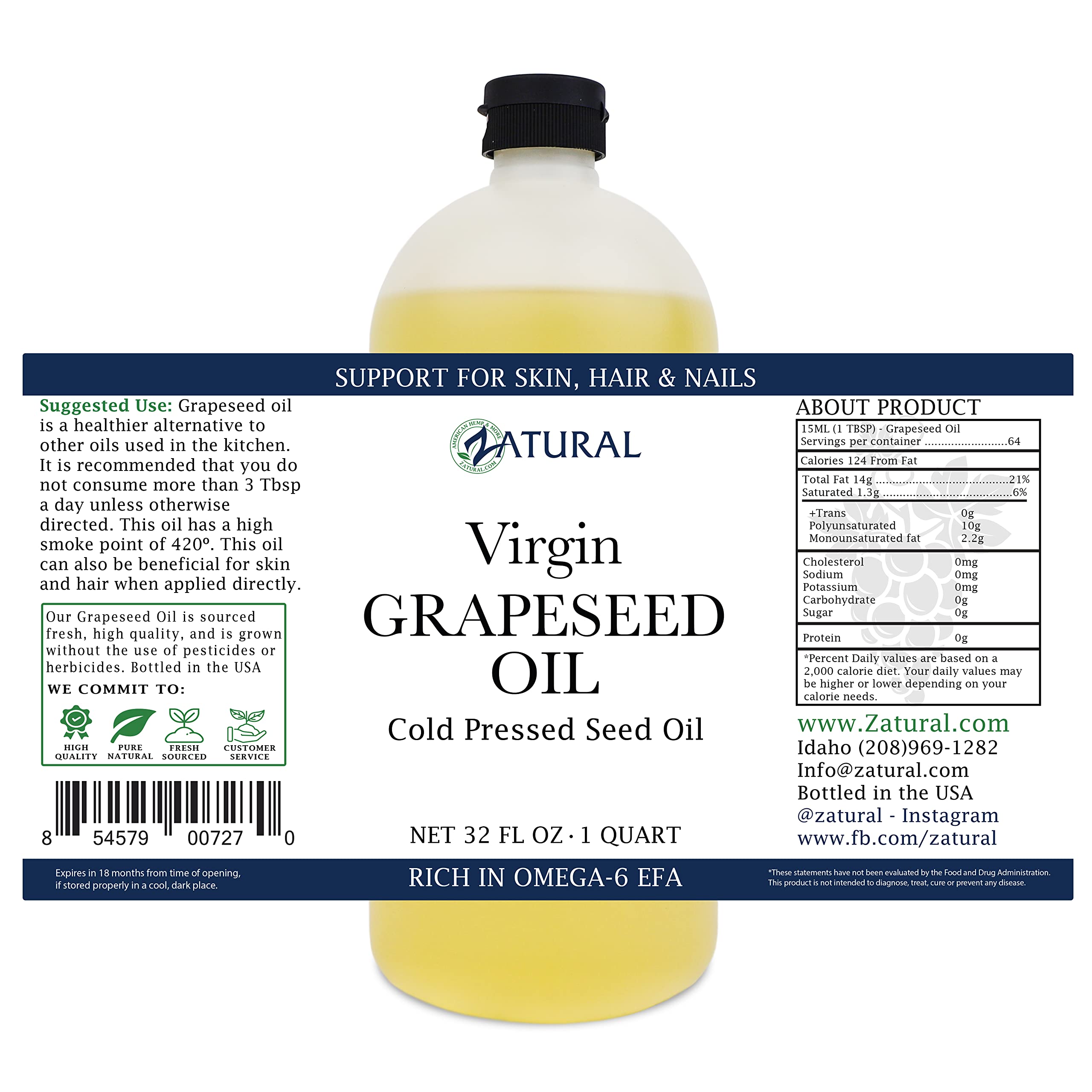 GrapeSeed Oil-Cold Pressed