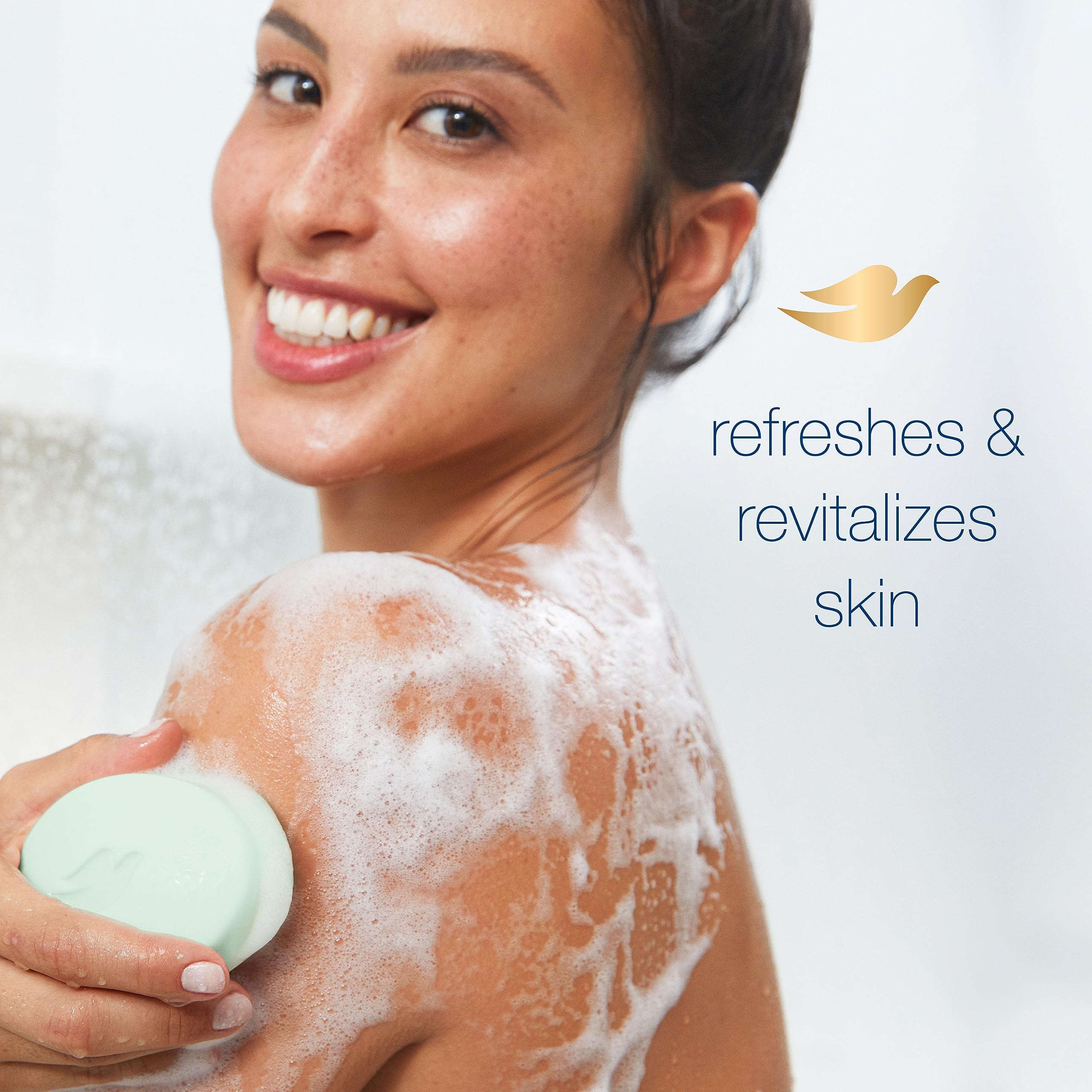 Dove go fresh Beauty Bar for Softer Skin Cucumber and Green Tea More Moisturizing than Bar Soap 3.75 oz 8 Bar