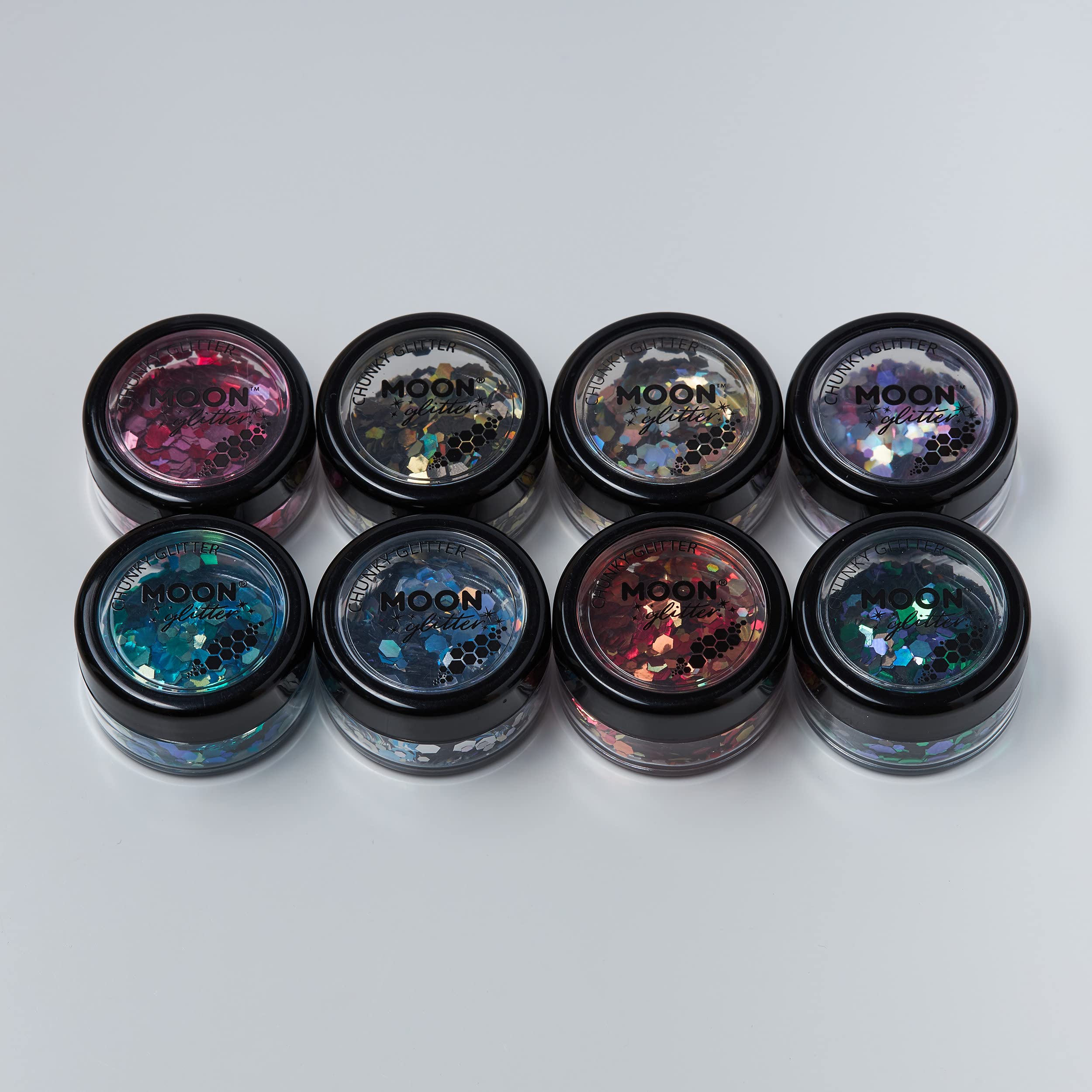 Mystic Chunky Glitter by Moon Glitter – 100% Cosmetic Glitter for Face, Body, Nails, Hair and Lips - 3g - Luxe