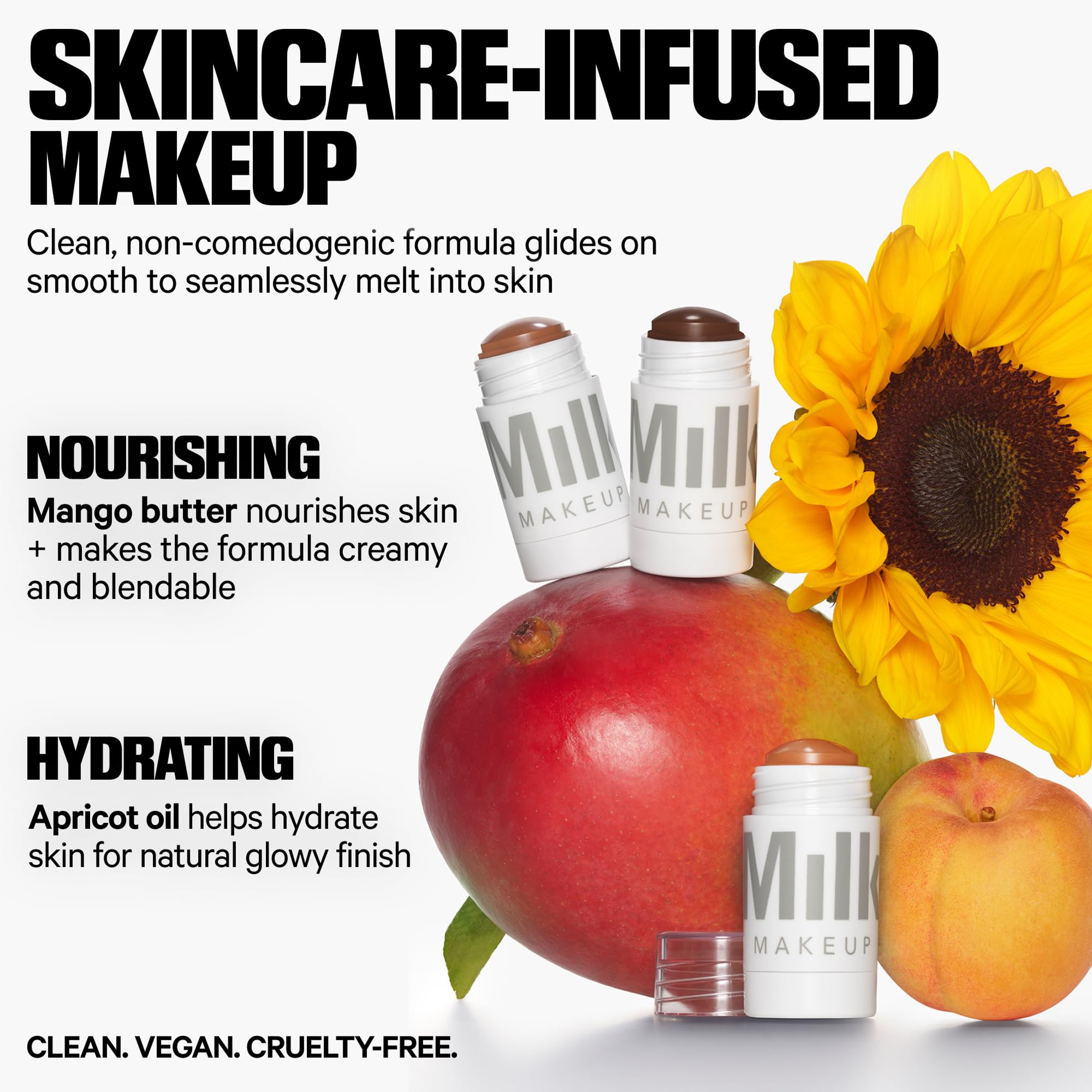 Milk Makeup Matte Bronzer – Buildable Cream Bronzer Stick with Mango Butter + Apricot Oil – Hydrating, Multi-Use Formula for a Sunkissed Glow – Baked, 0.19 oz