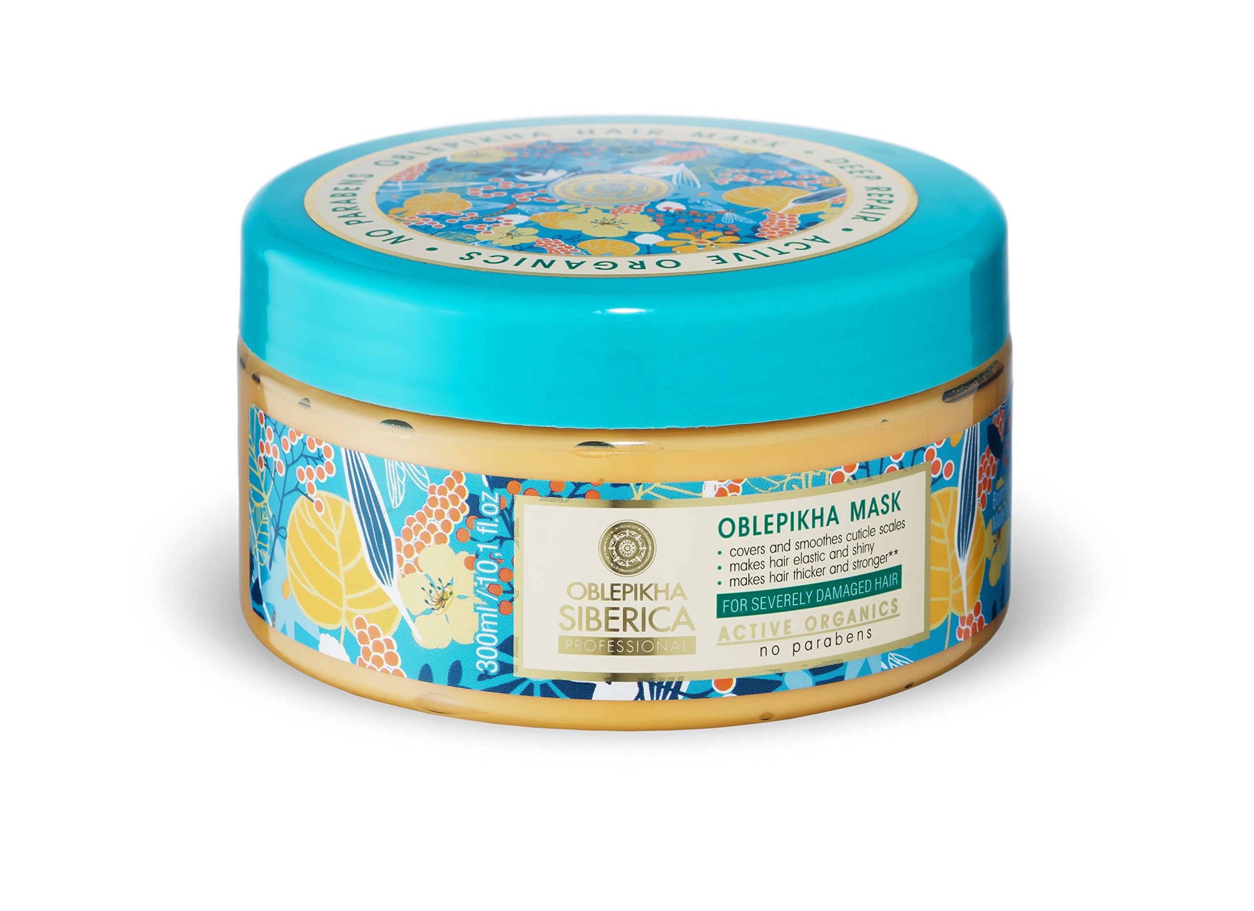 Restorative Sea Buckthorn Mask for Damaged Hair, 10.14 oz/ 300 Ml (Natura Siberica)