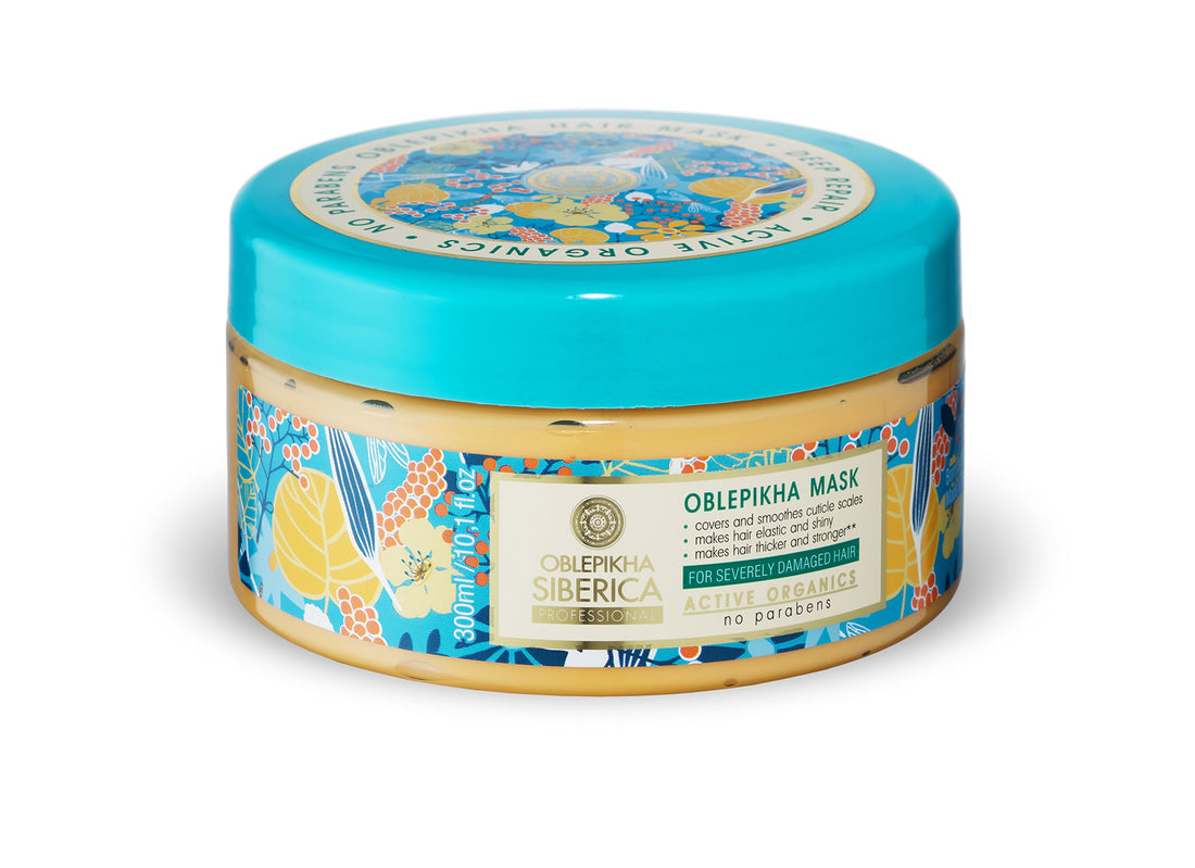 Restorative Sea Buckthorn Mask for Damaged Hair, 10.14 oz/ 300 Ml (Natura Siberica)