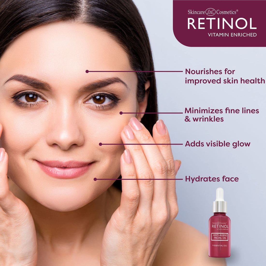 Retinol Anti Aging Facial Oil, 1 Fluid Ounce