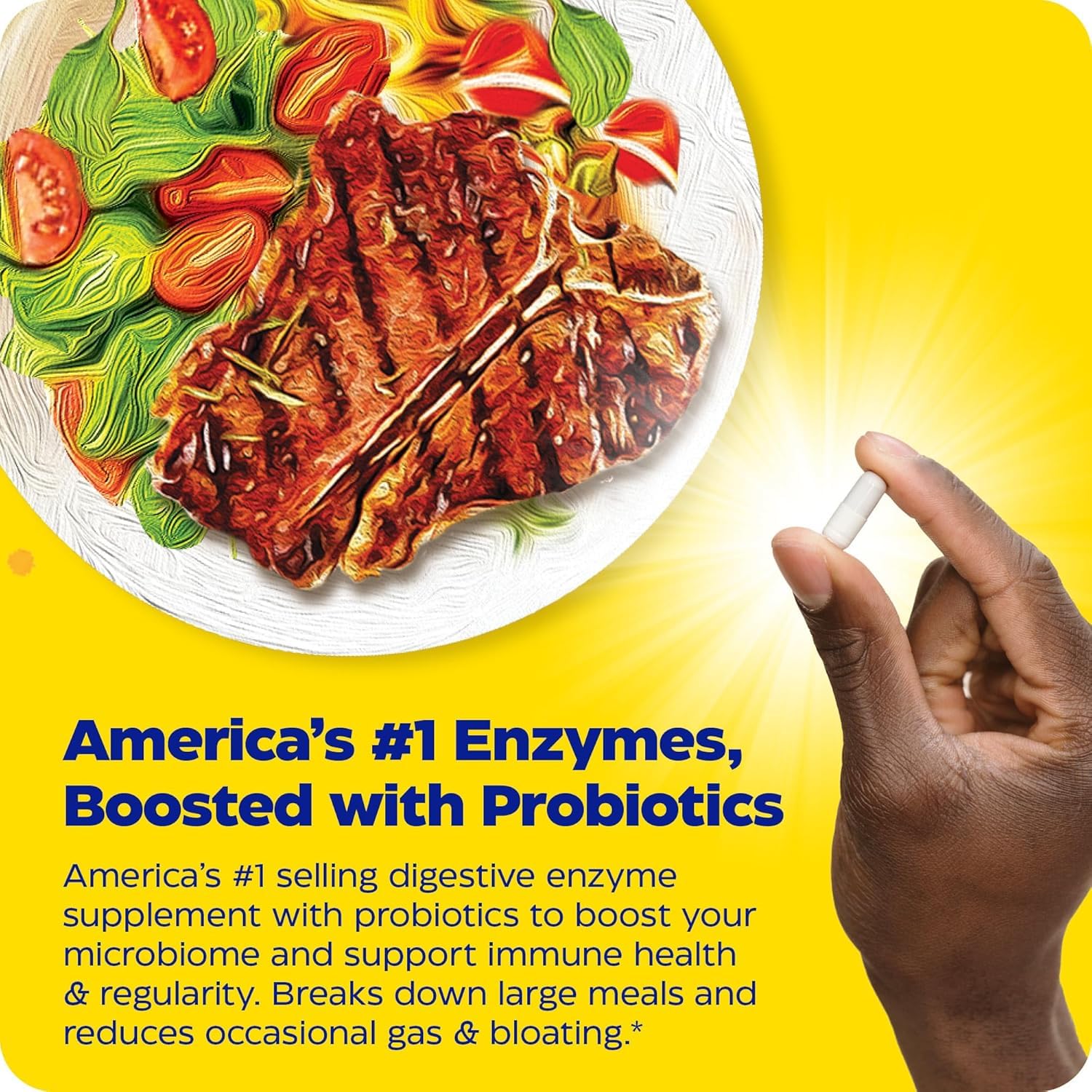 Enzymedica Digest Gold + Probiotics, 2-in-1 Formula for Gut Health, Digestive Enzymes & 1.5 Billion Active Probiotic Cultures, 45 Count