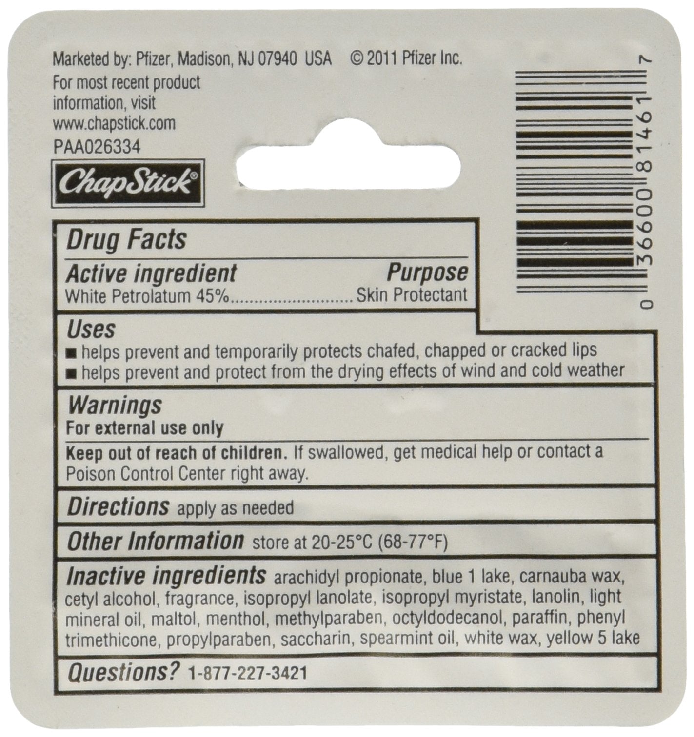 (12 Tubes) Chapstick Spearmint Lip Balm Hard To Find!