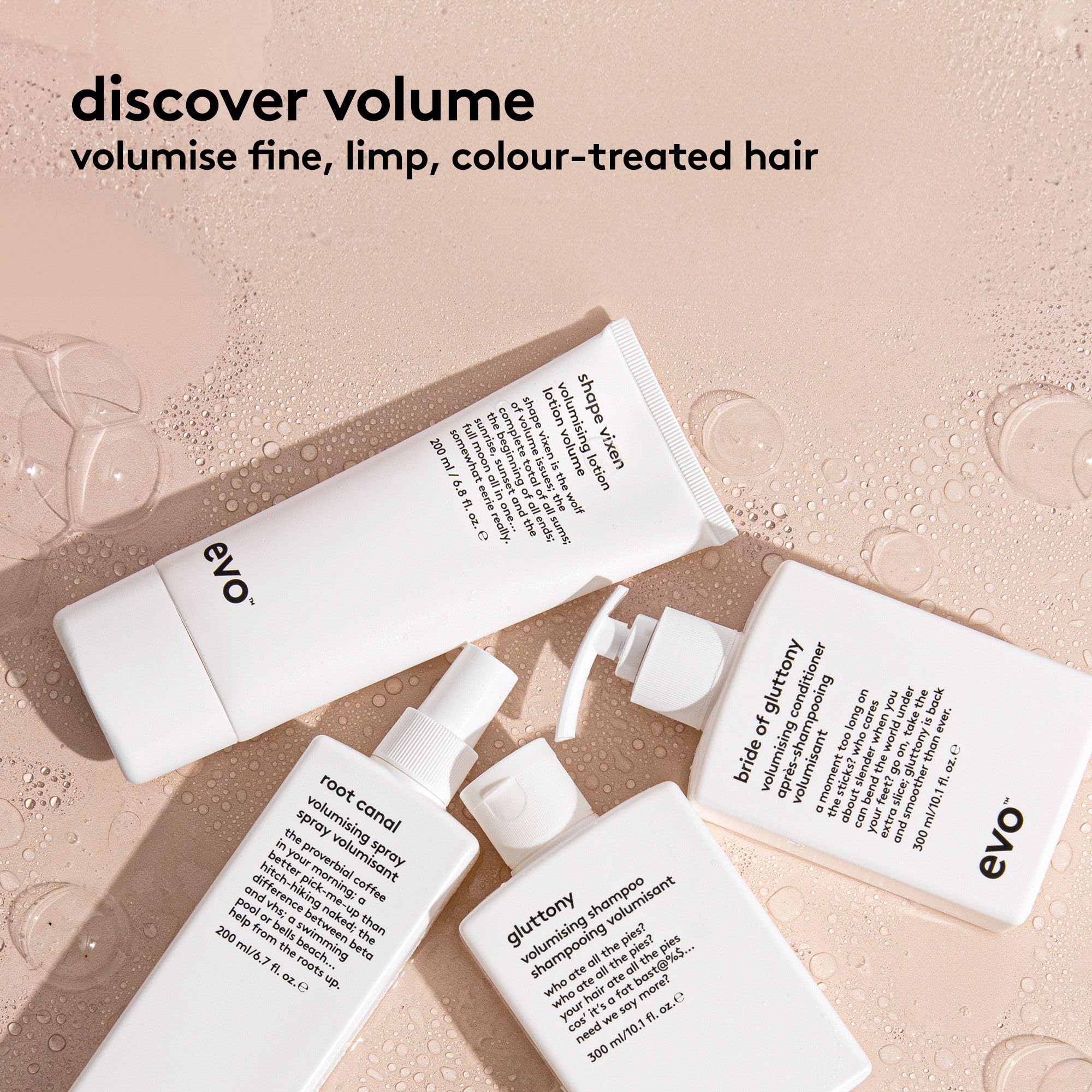 Evo Hair Volume Glut Tony Shampoo 300 ml for Extra Volume...