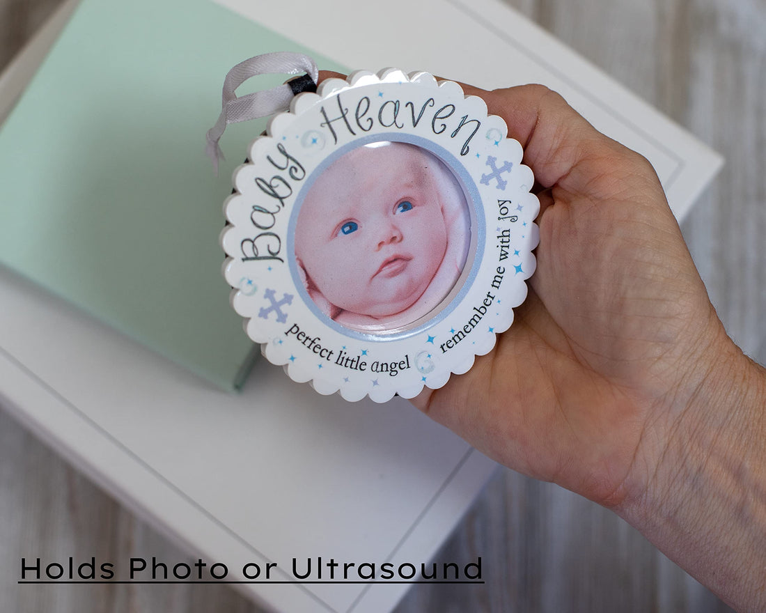 The Grandparent Gift Baby Heaven Infant Loss or Miscarriage Gift, Hanging Ornament or Sitting Mini Photo Frame with Sentiment