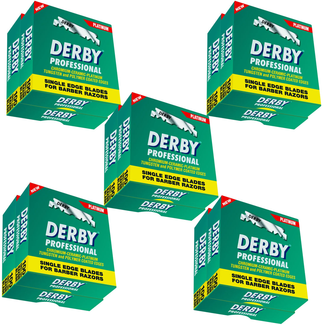 1000 Derby Professional Single Edge Razor Blades for straight razor