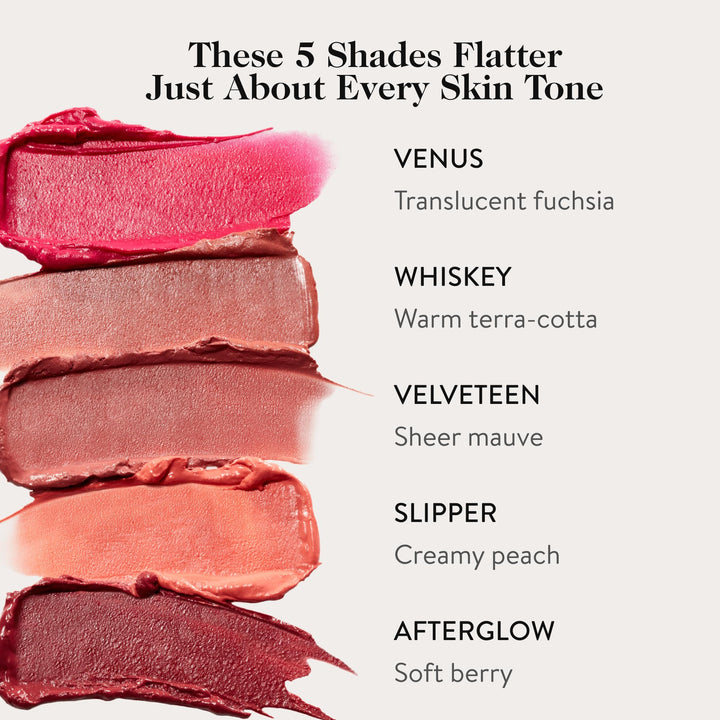 goop Beauty Cream Blush | Sheer Pop of Color for Lips & Cheeks | Vitamin C, Vitamin E & Safflower Oil | Natural Makeup for Glowing Skin | 0.5 oz | Slipper - Creamy Peach