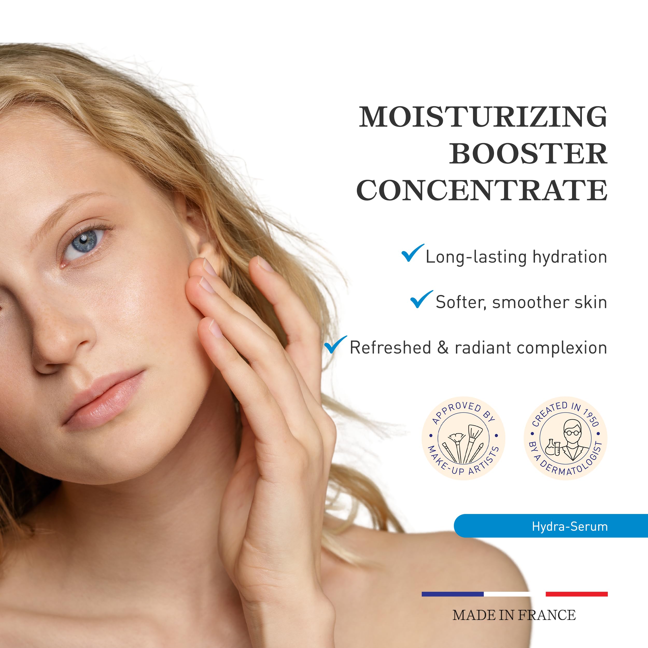 Embryolisse Hydra-Serum, Ultra-Hydrating Lightweight Hyaluronic Acid Facial Serum with White Water Lily, For Oily to Combination Skin, 1.01 Fl Oz