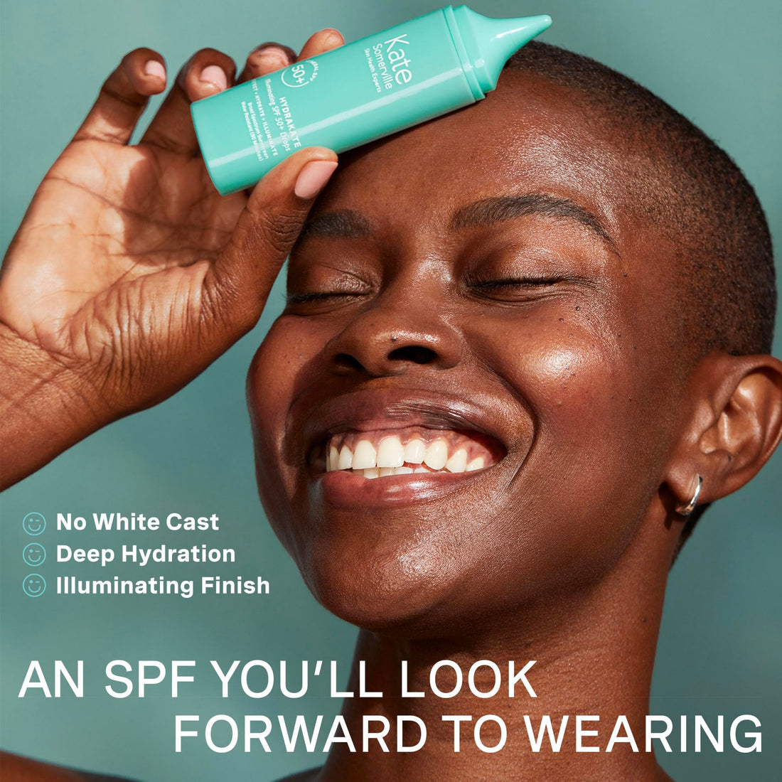 Kate Somerville HydraKate Illuminating Sunscreen Drops for face with 50+ SPF, Zinc Oxide and Mineral Tinted, Moisturizing and Anti-Aging, 1.7 Fl. Oz