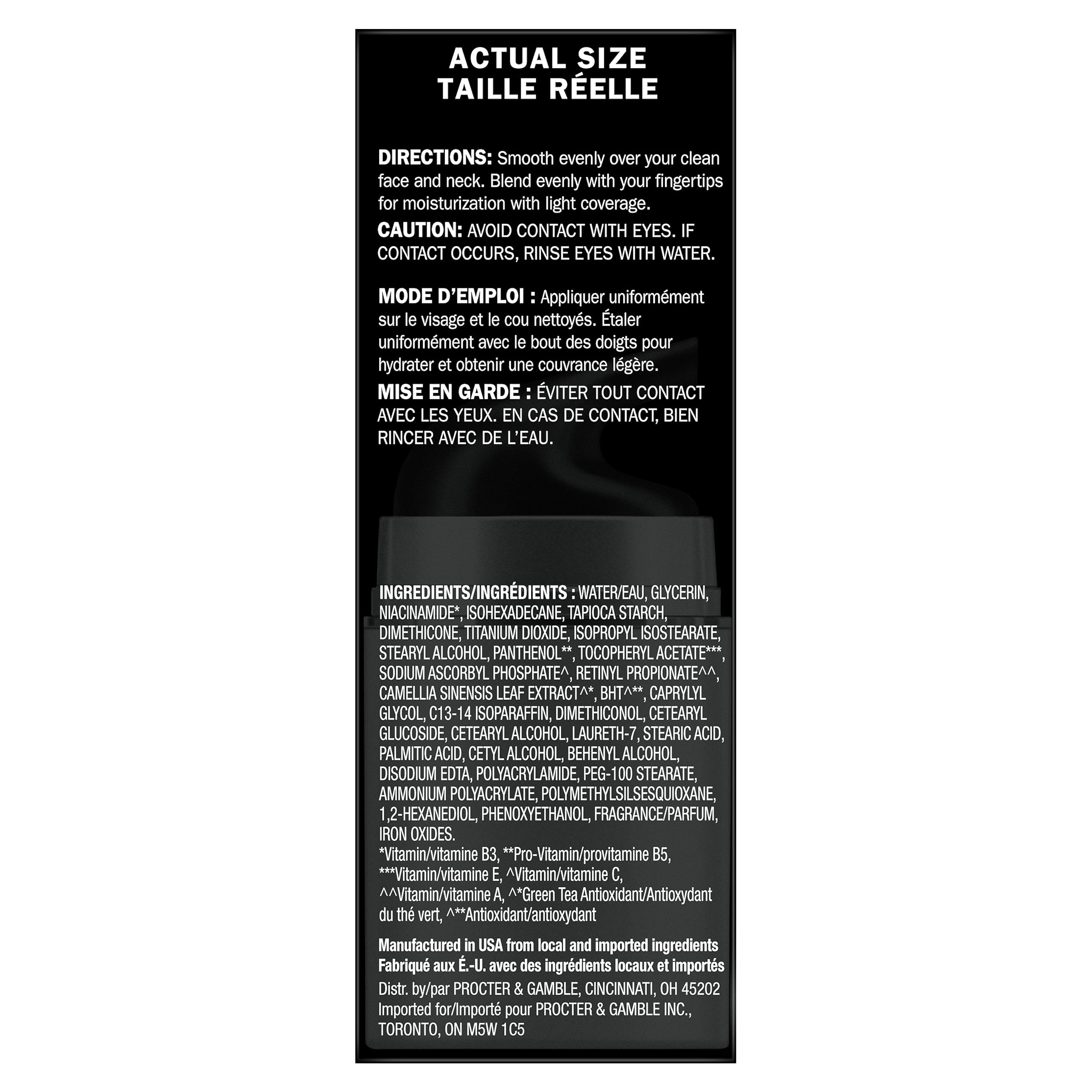 Olay CC Cream, Total Effects Moisturizer with Foundation, 7-in-1 Hydrates, Replenishes, Brightens, Evens Tone, Minimizes Look of Pores, Firms, Smooth- Sheer Coverage, Anti-Aging, 1.7 oz