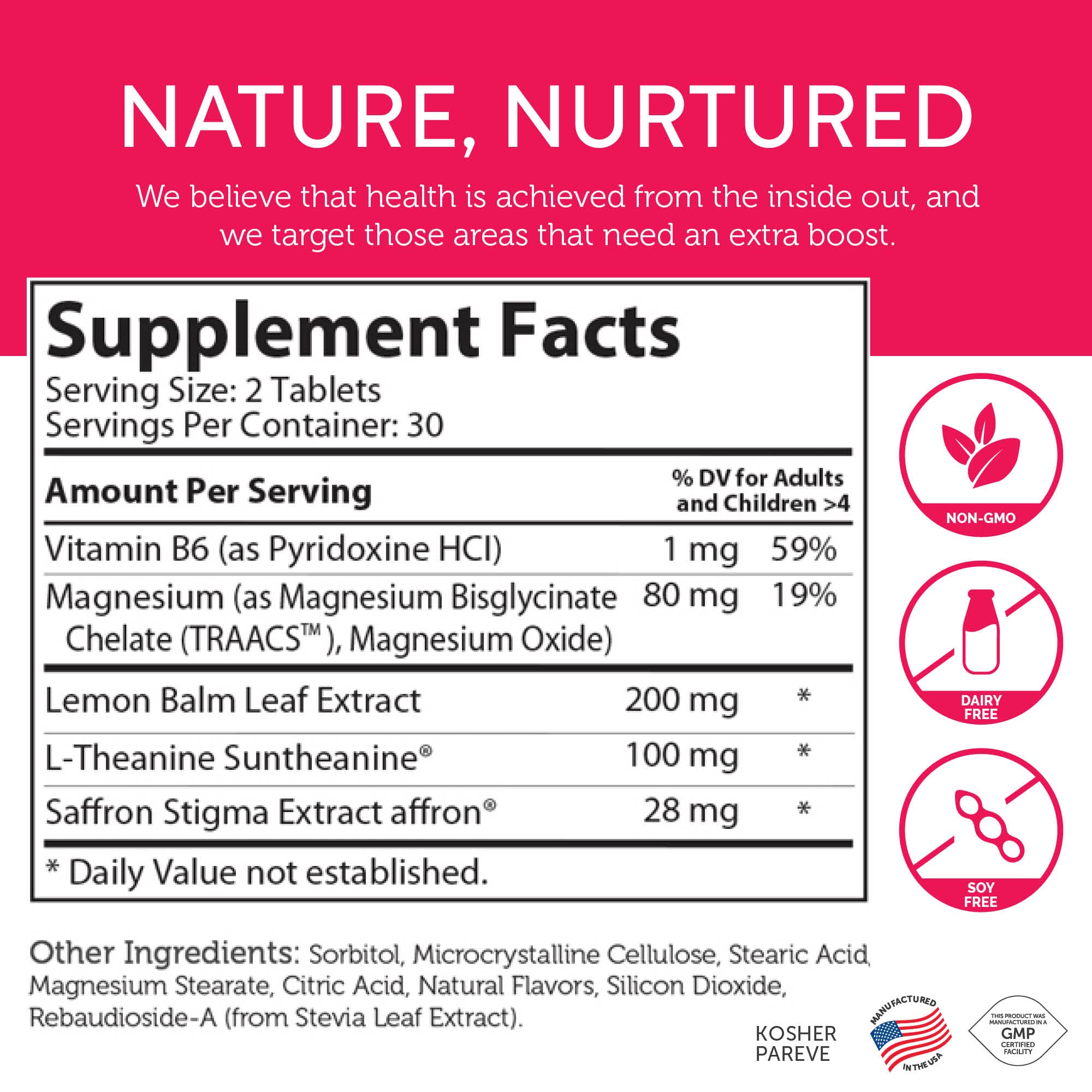 Zahler ChildCalm, Kosher Fruit Punch Chewable Magnesium for Kids - Natural Calm, Mood Support, and Relaxation - Calming Kids Magnesium Supplement Childrens Magnesium, 60 Tablets