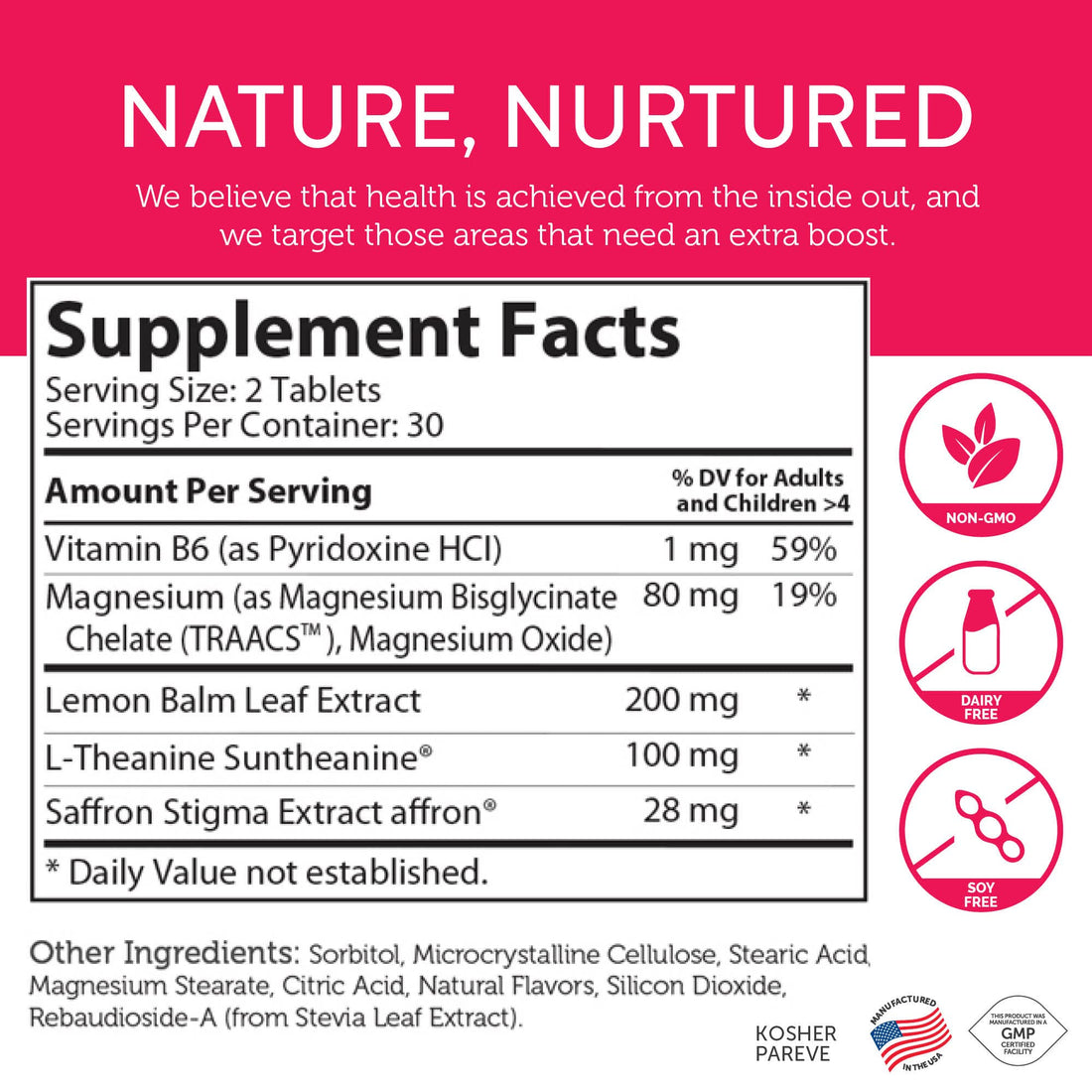 Zahler ChildCalm, Kosher Fruit Punch Chewable Magnesium for Kids - Natural Calm, Mood Support, and Relaxation - Calming Kids Magnesium Supplement Childrens Magnesium, 60 Tablets