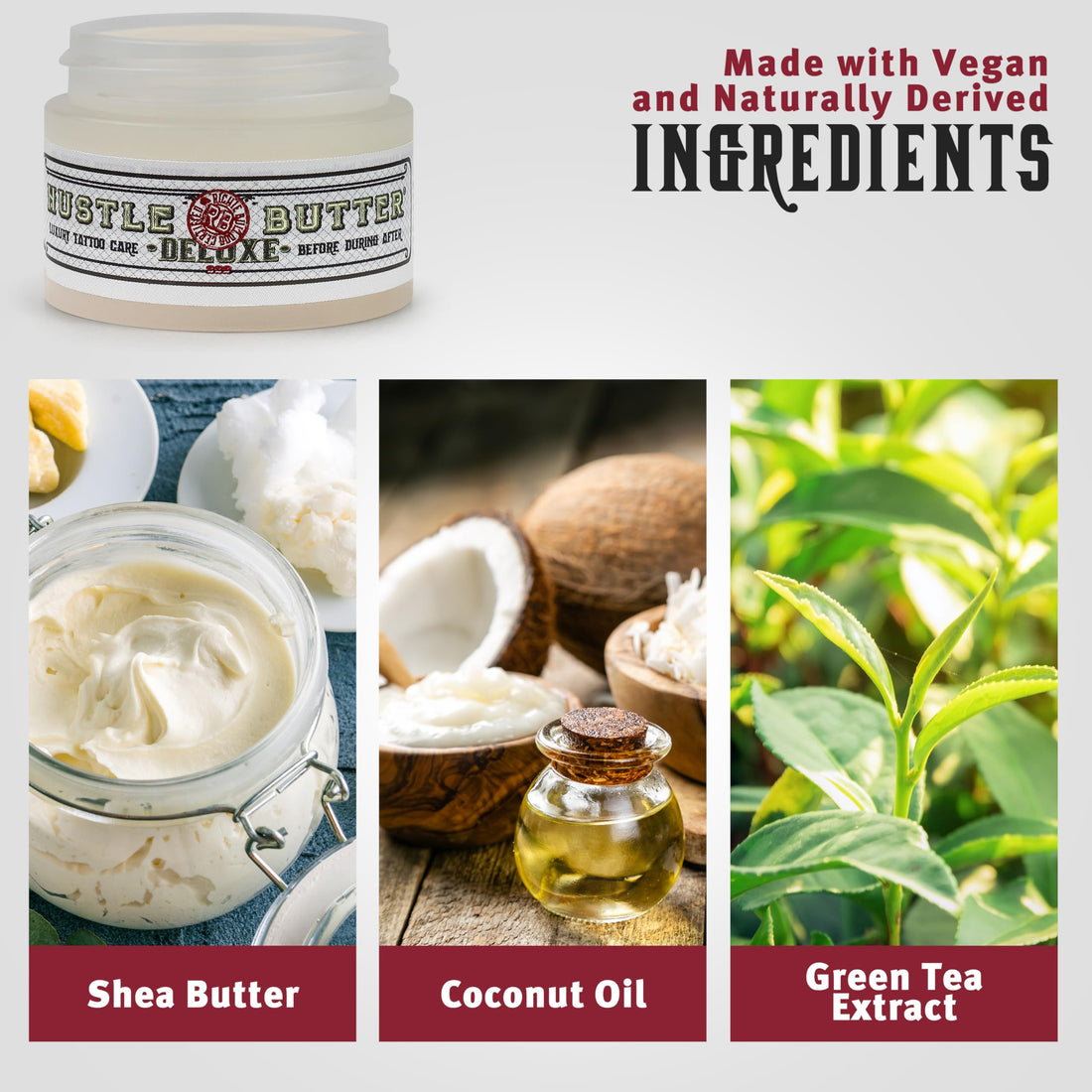 Hustle Butter Deluxe Tattoo Butter Jar, 1 oz.