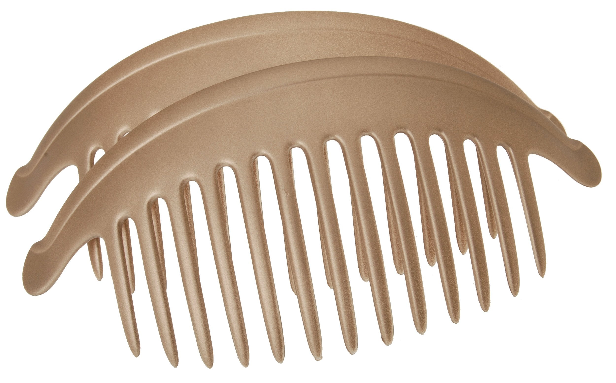 France Luxe Large Interlocking Comb Pair - Matte Sable