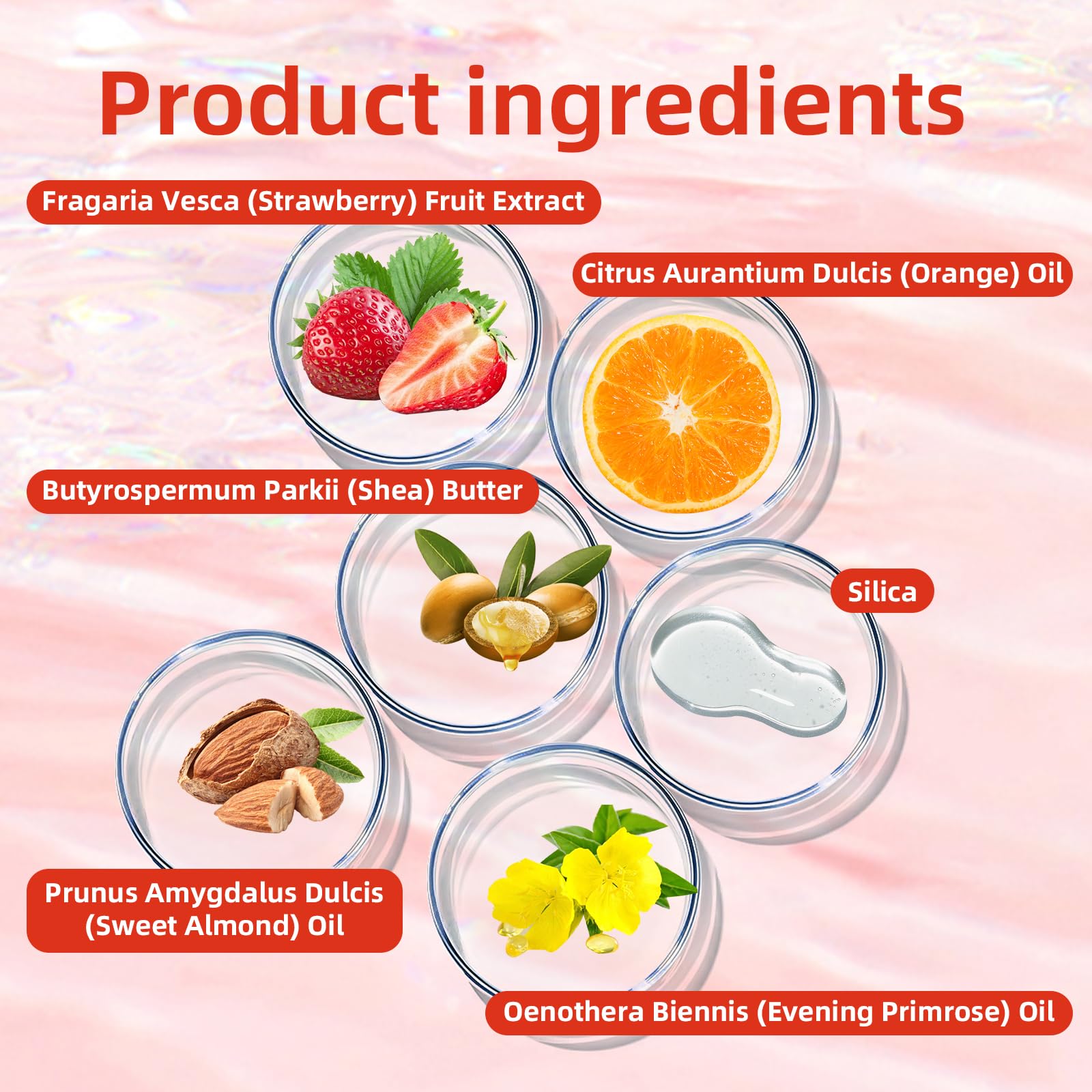 Strawberry Shea Sugar Scrub, 5.29 oz, Ultra Hydrating and Exfoliating Scrub for Nourishing Essential Body Care (1PC, Strawberry)