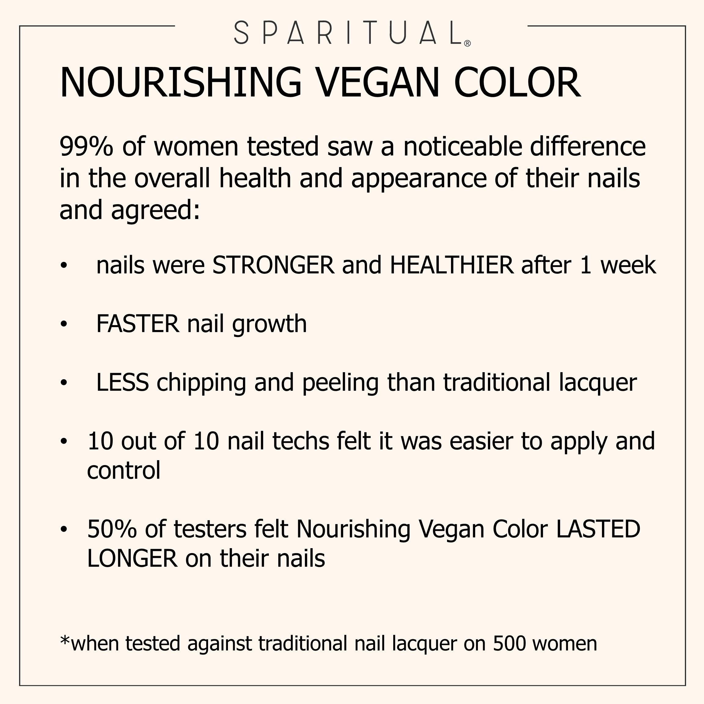 SPARITUAL Nourishing Vegan Nail Color | Inner Peace 0.5 fl oz | One-Step Nail Polish Formula