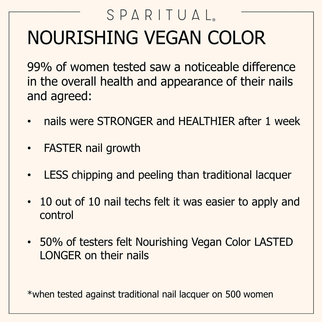 SPARITUAL Nourishing Vegan Nail Color | Inner Peace 0.5 fl oz | One-Step Nail Polish Formula