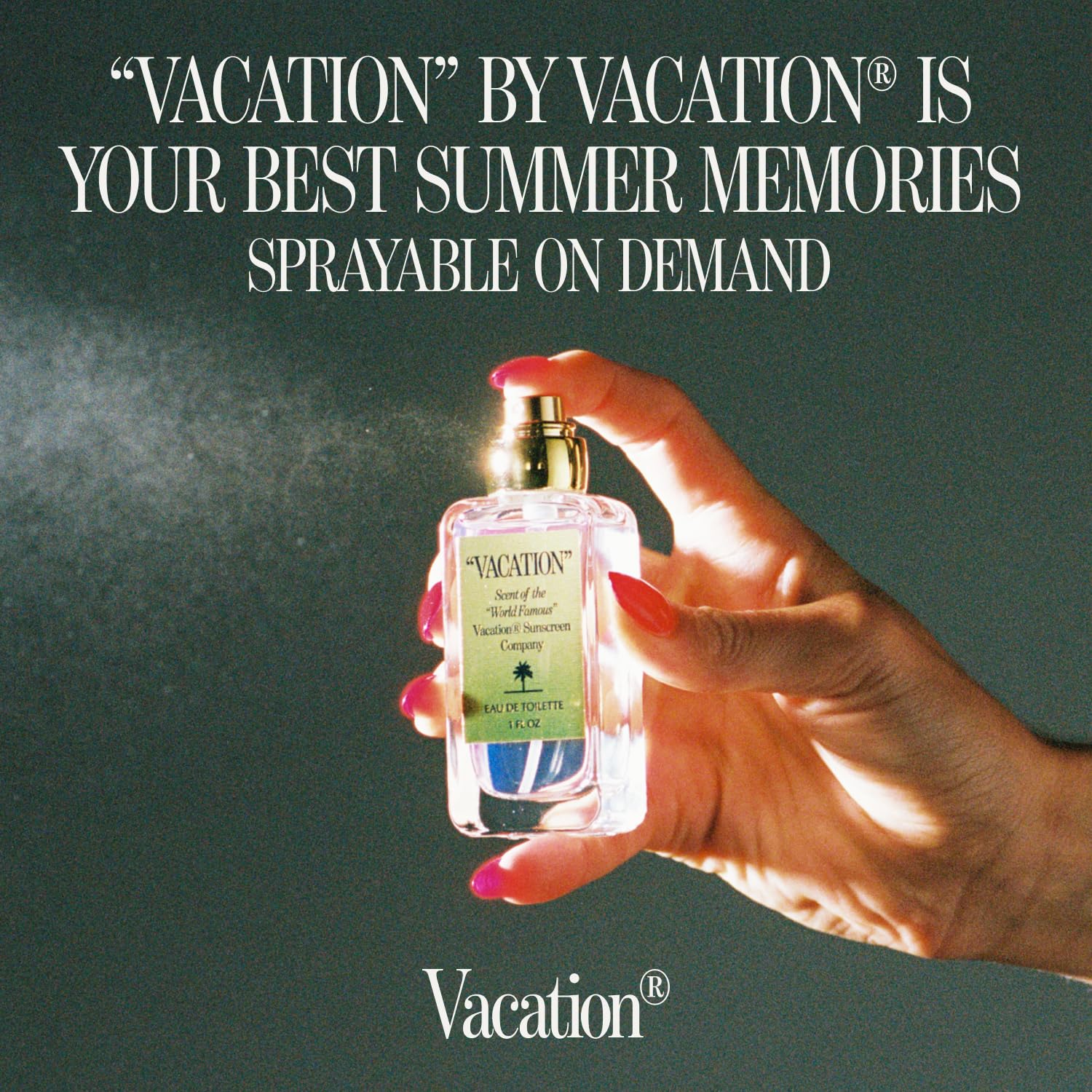 VACATION by Vacation Sunscreen Eau de Toilette, Beach Coconut Perfume for Women & Men, Scent of Sunscreen & Summer, Travel Size, 1 Fl. Oz.