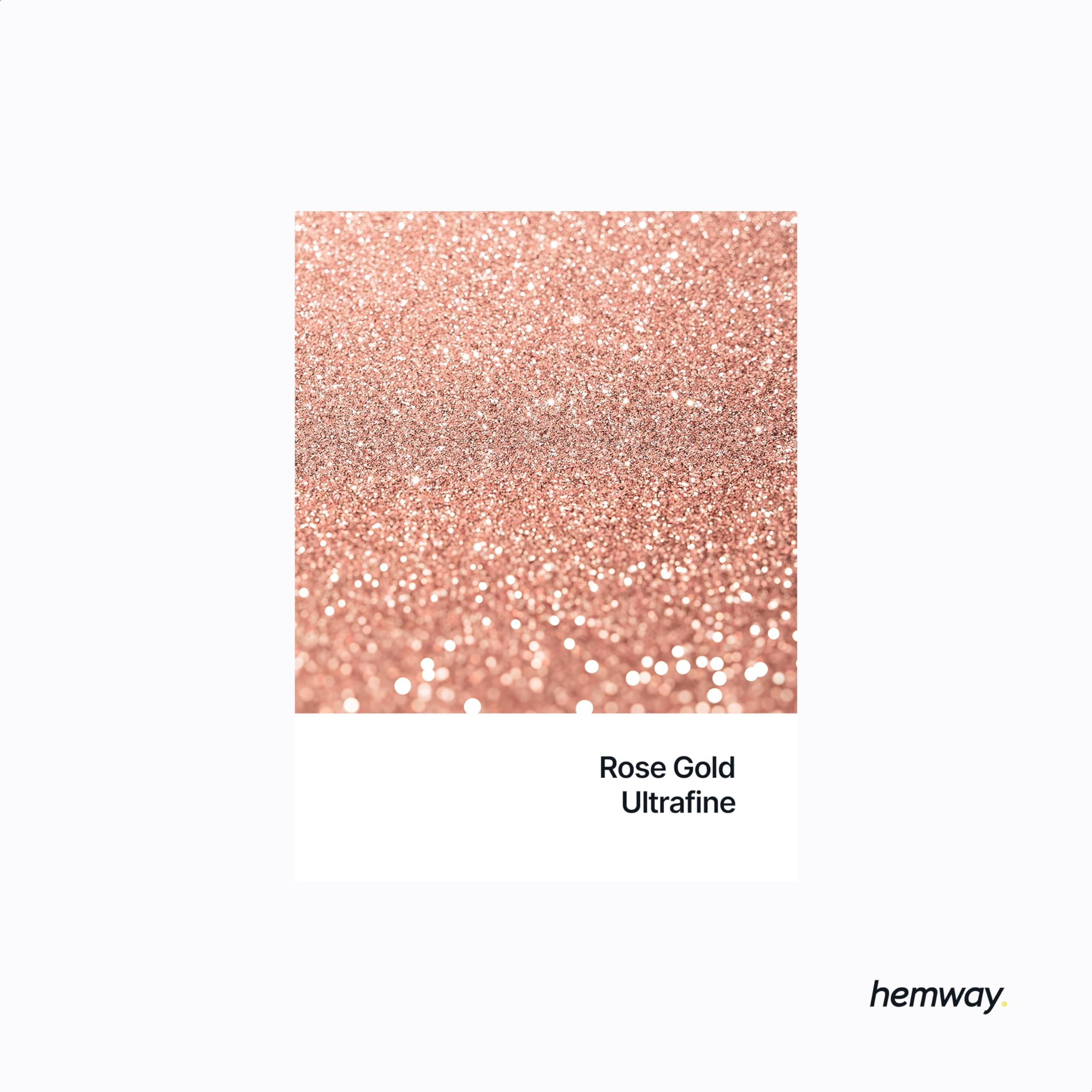 Hemway Premium Ultra Sparkle Glitter Multi Purpose Metallic Flake for Nail Art, Cosmetic Graded, Makeup, Festival, Party, Hair, Body and Eyes 100g / 3.5oz - Rose Gold
